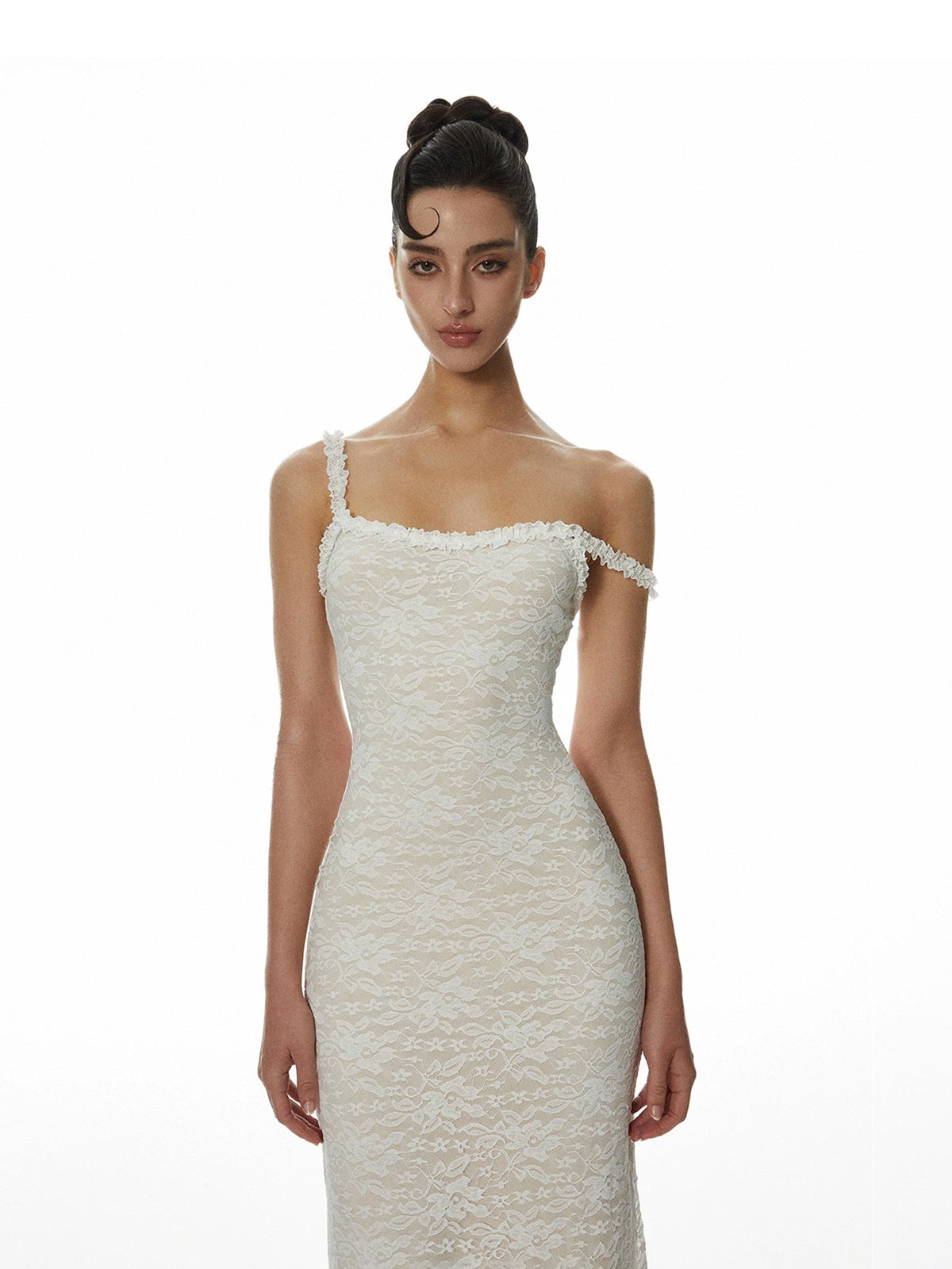 Veil Static Dress - Ivory Pearl