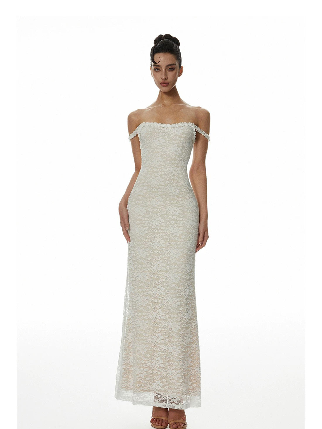 Veil Static Dress - Ivory Pearl