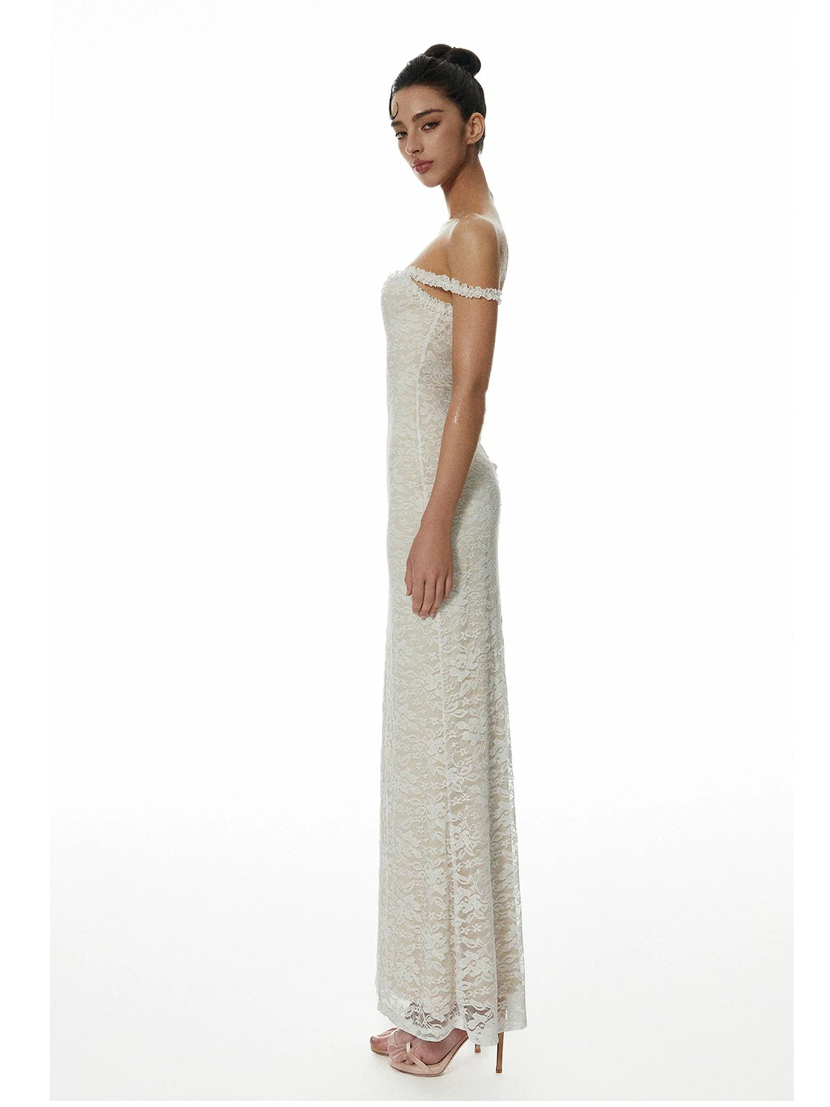 Veil Static Dress - Ivory Pearl