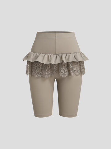 Trail Lace Leggings - Safari Cream
