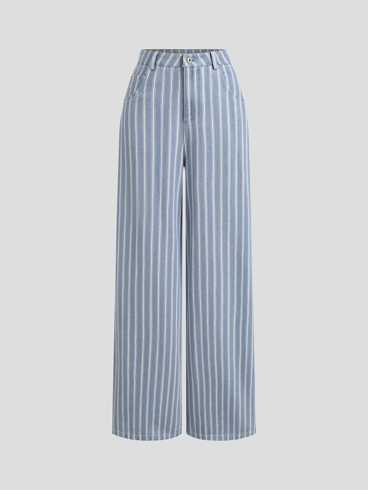 Pinstripe Denim Jeans - Classic Indigo