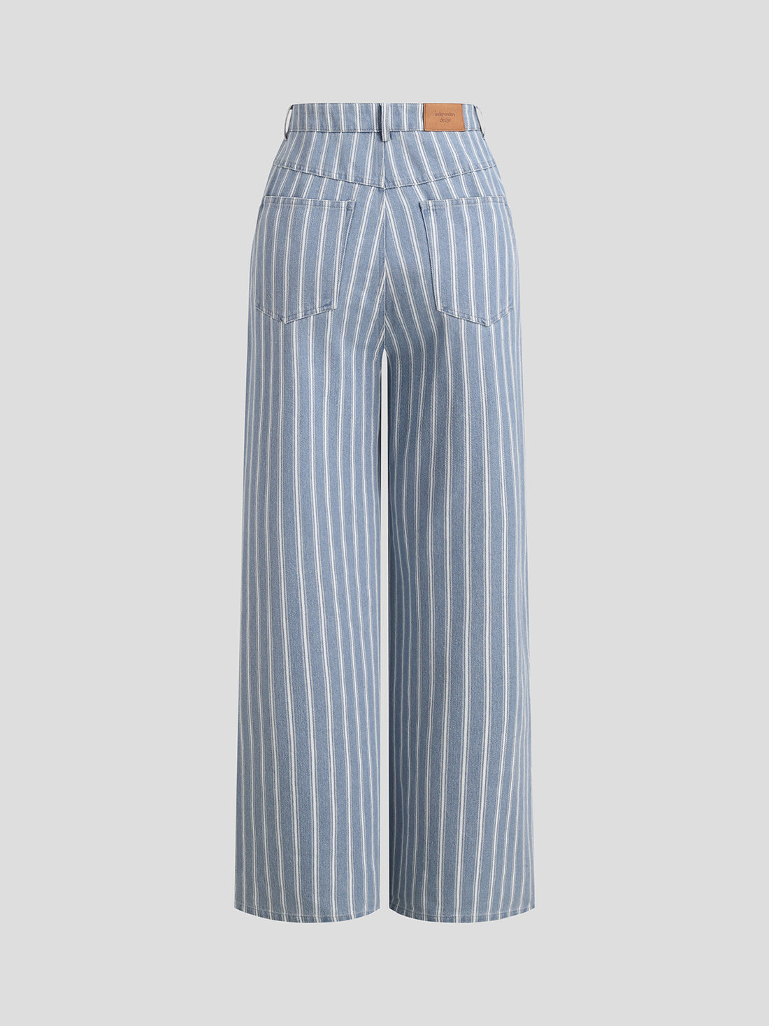 Pinstripe Stripe Jeans - Indigo Blue