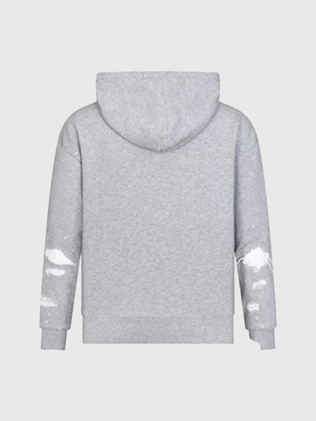 Co-ed Dorm Baggy Washed Distressed Zip-up Hoodie - Grey