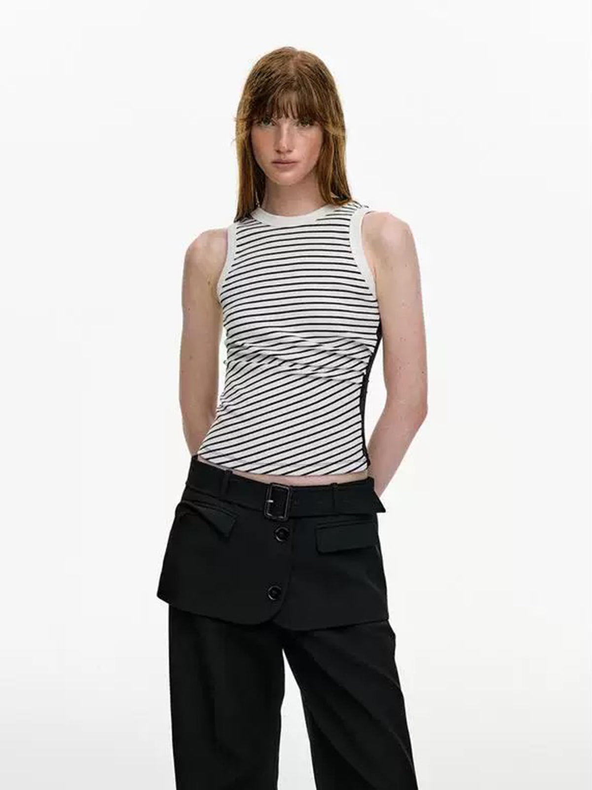 Studio Whisper Tank – Ivory Black