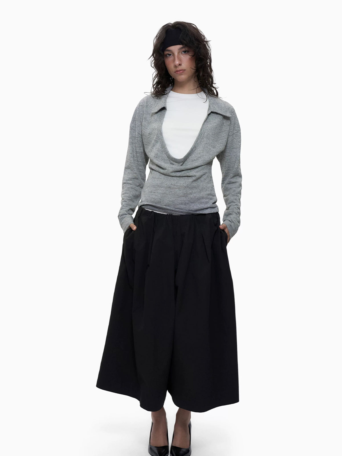 Fold Hour Top – Cloud Grey
