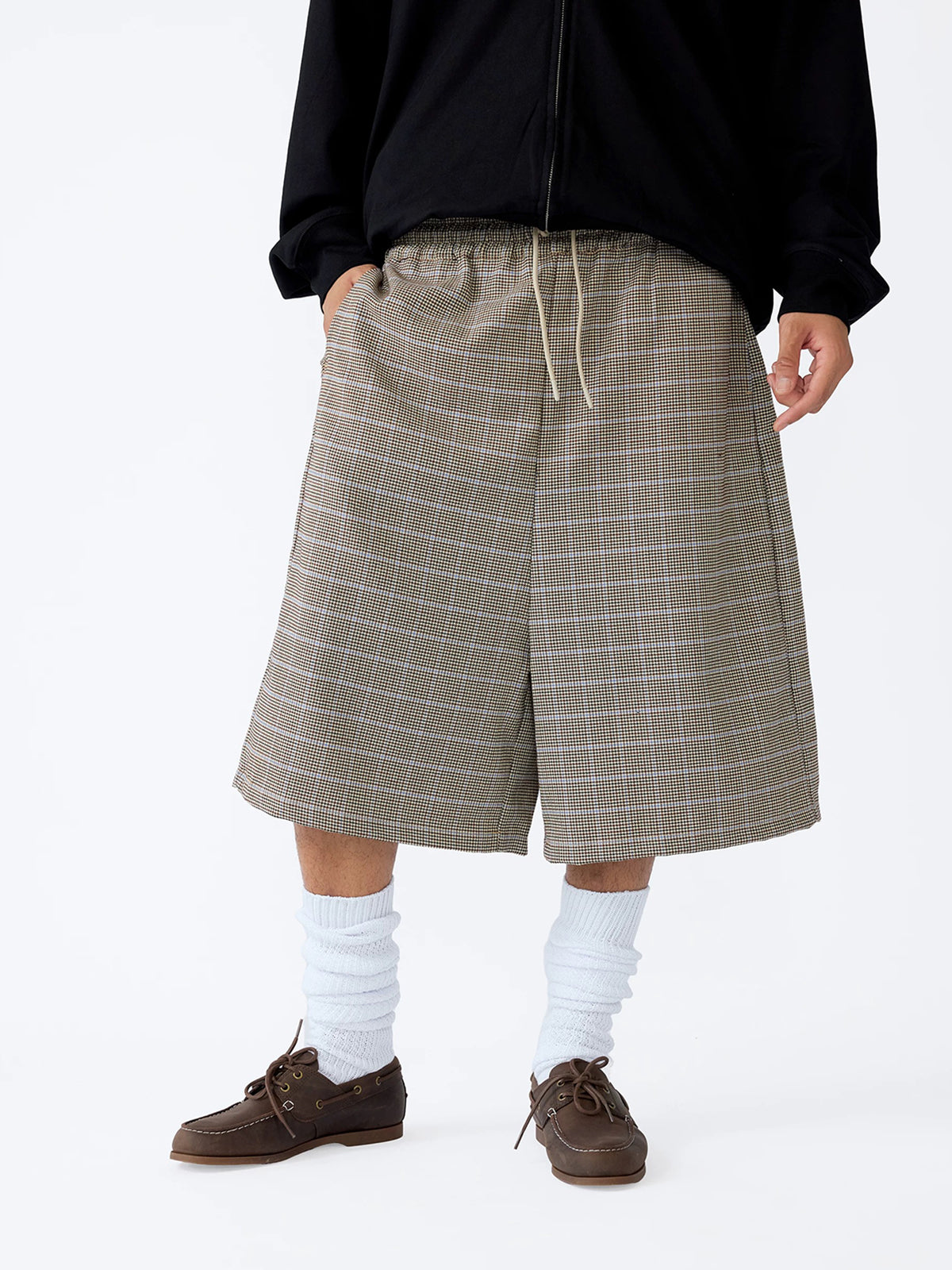 Midday Giggle Shorts – Cocoa Check