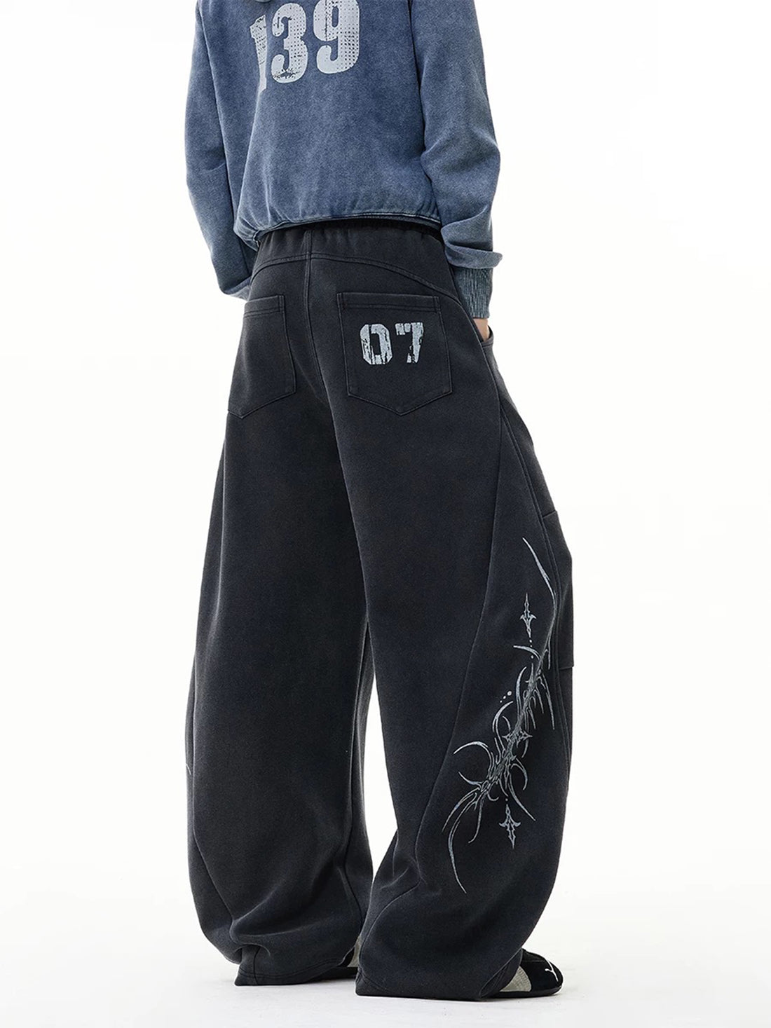 Inktrace Pants – Raven White