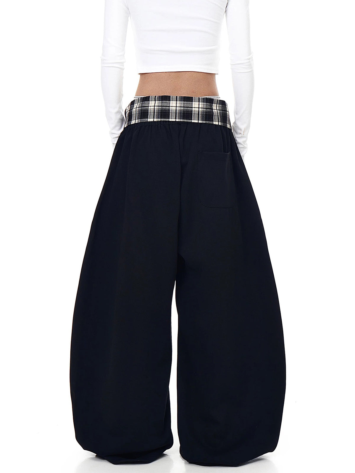 Mix Tape Pants – Ink Plaid