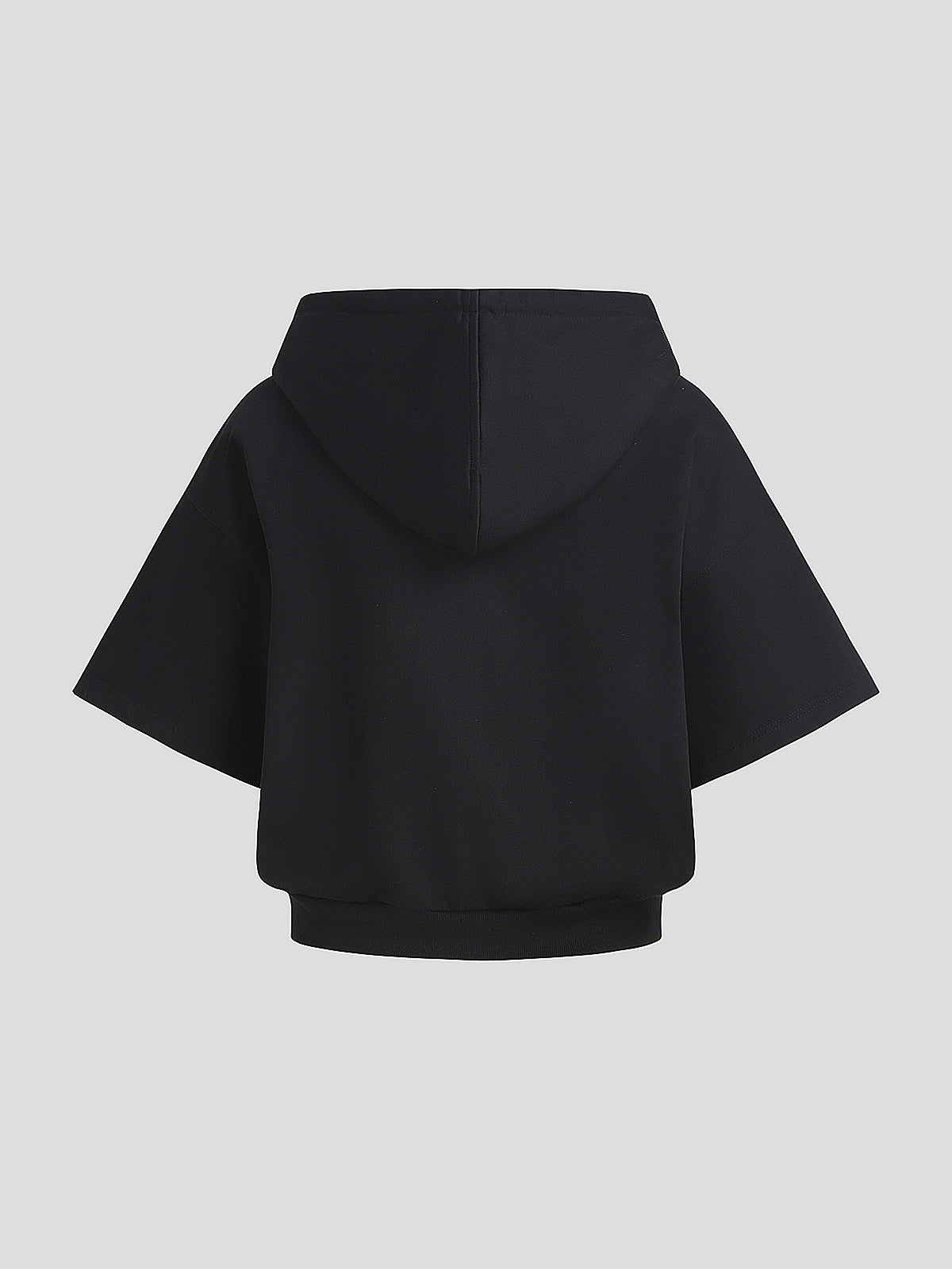 Pearl Rebel Set Zipper Hoodie- Noir Whisper