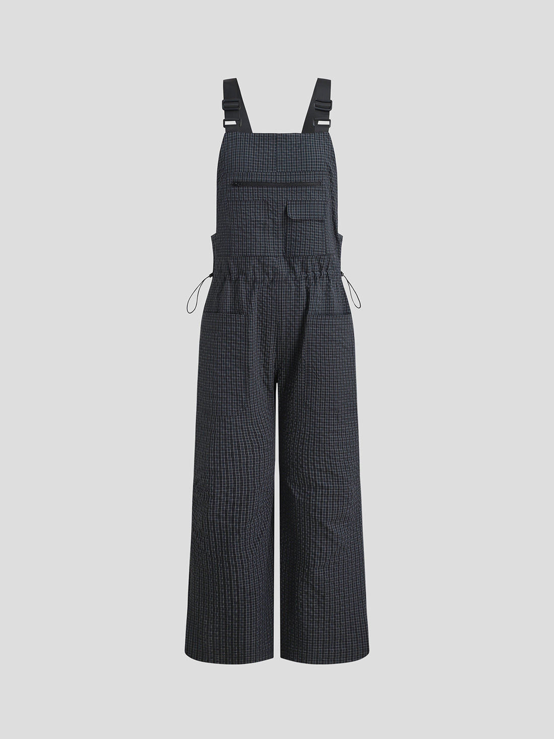 Trench-Strap Jumpsuit - Checkered Shield
