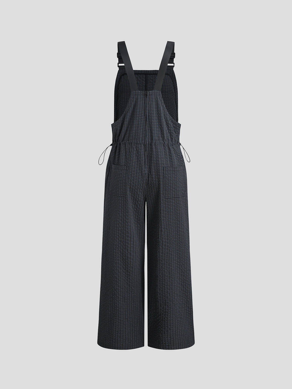 Trench-Strap Jumpsuit - Checkered Shield