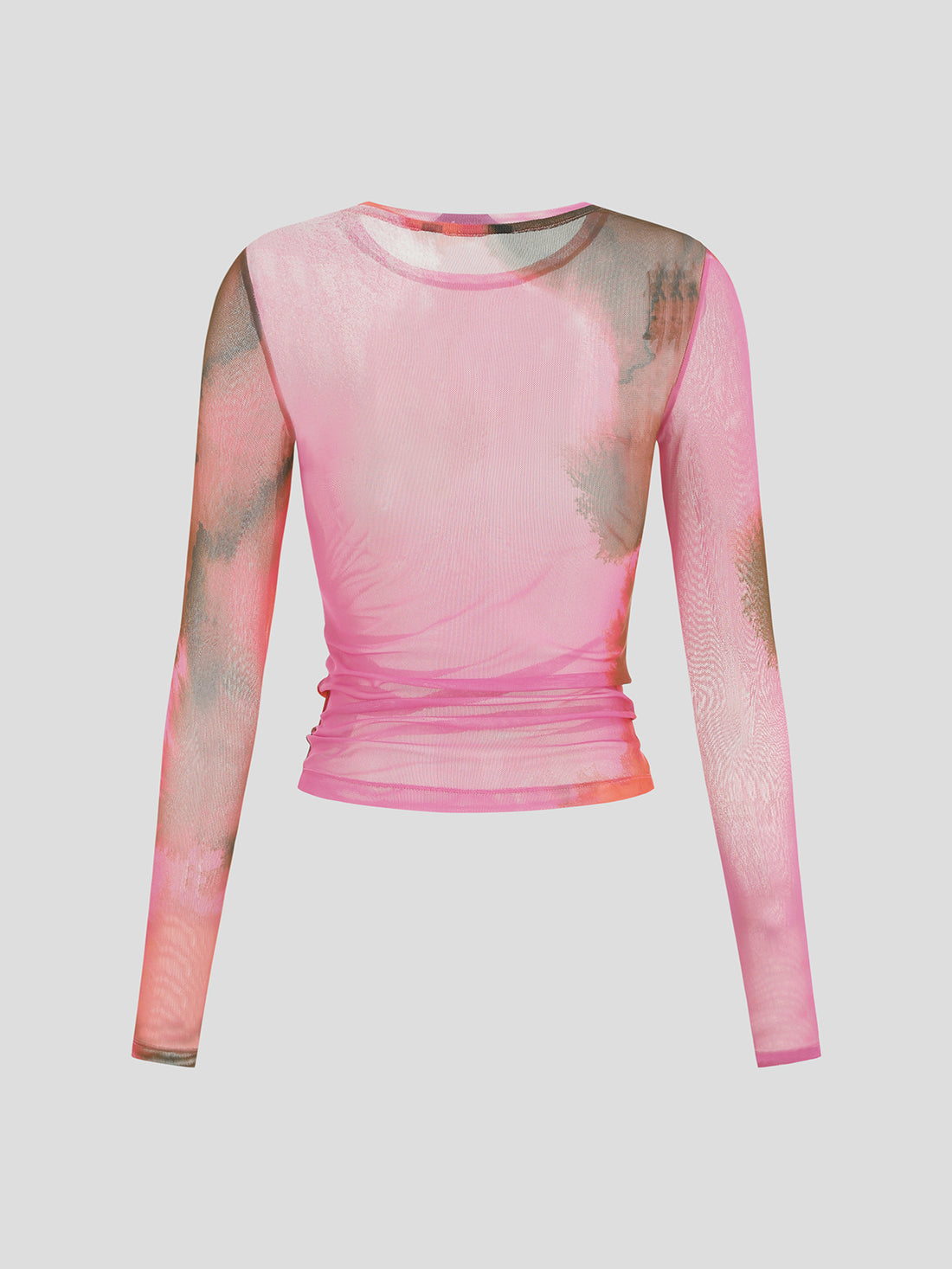 Tie-Dye Sheer Shell Top - Pink Pulse
