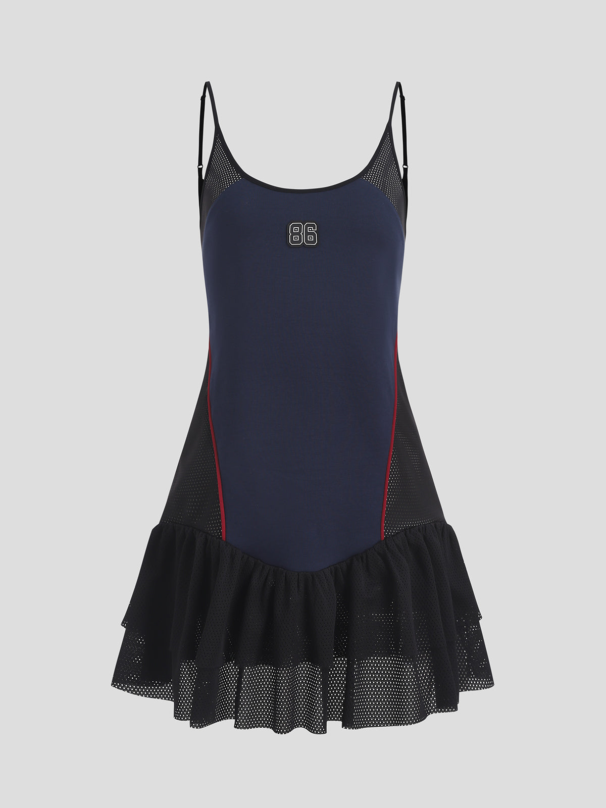 Cheer Captain 86 Mesh Dress - Navy Noir