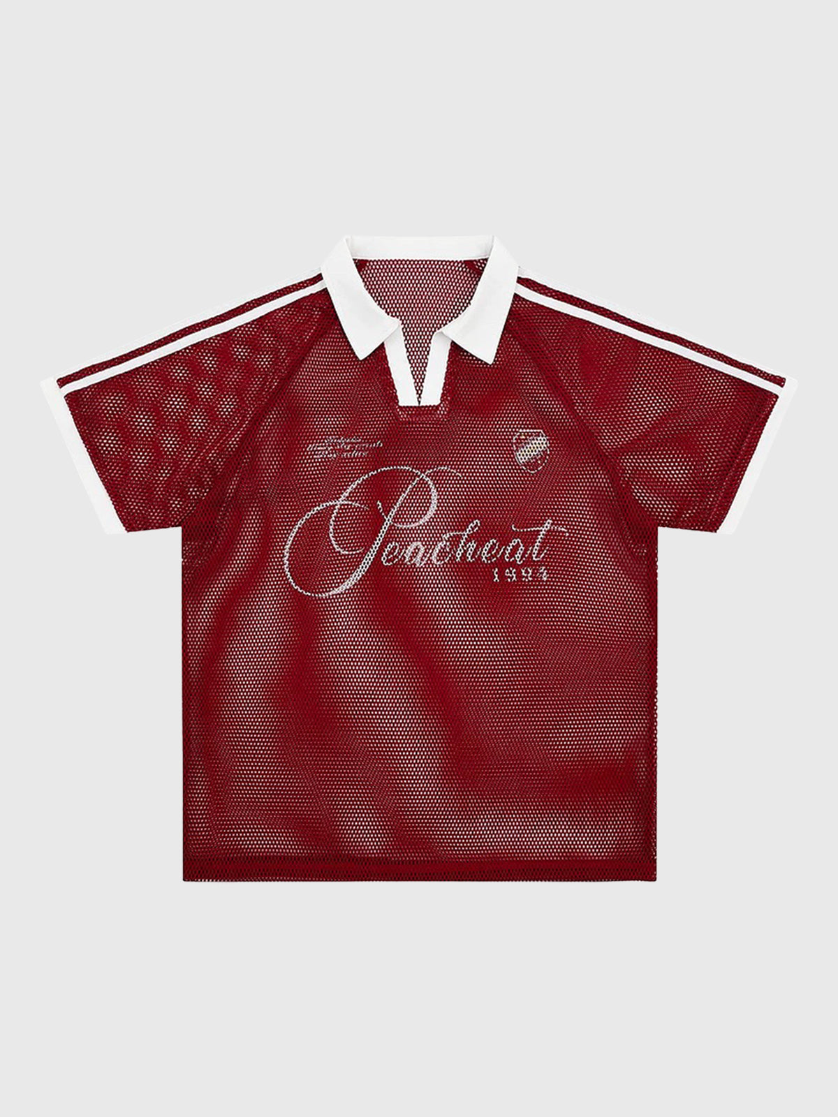 Co-ed Dorm Vintage Graphic Soccer Jersey - Dark Red