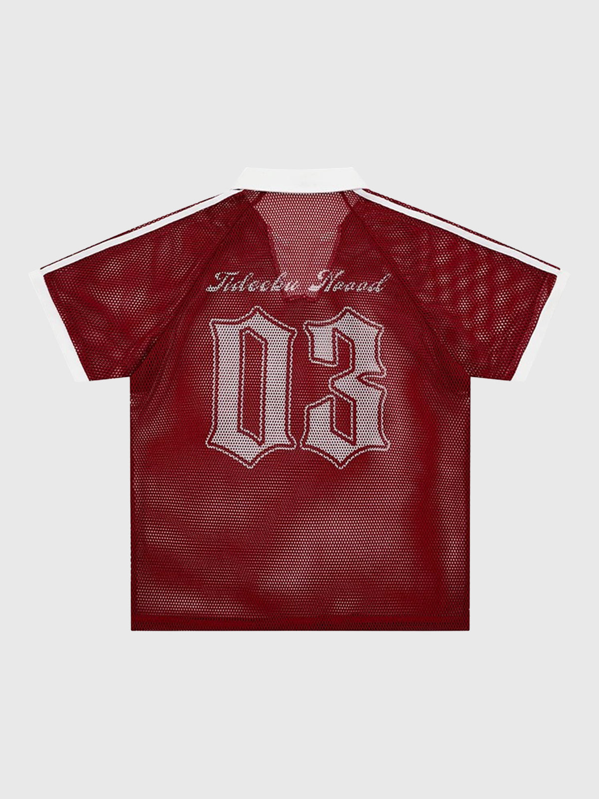 Co-ed Dorm Vintage Graphic Soccer Jersey - Dark Red