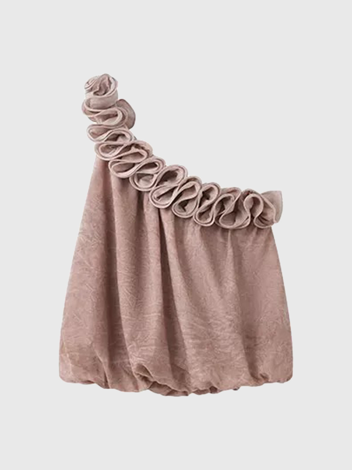 Dolled Office 3D Floral Applique Halter Top - Apricot