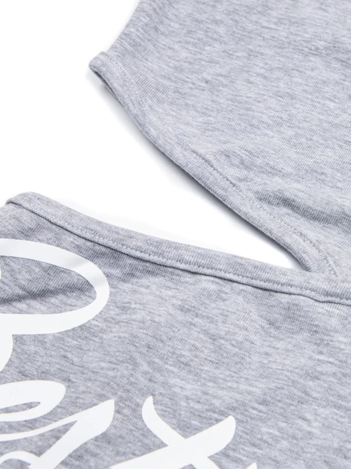 Brick Lane Cut Out Bodycon Tank Top - Grey