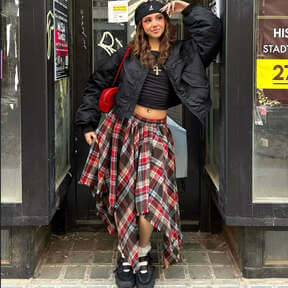 Cropped black bomber jacket