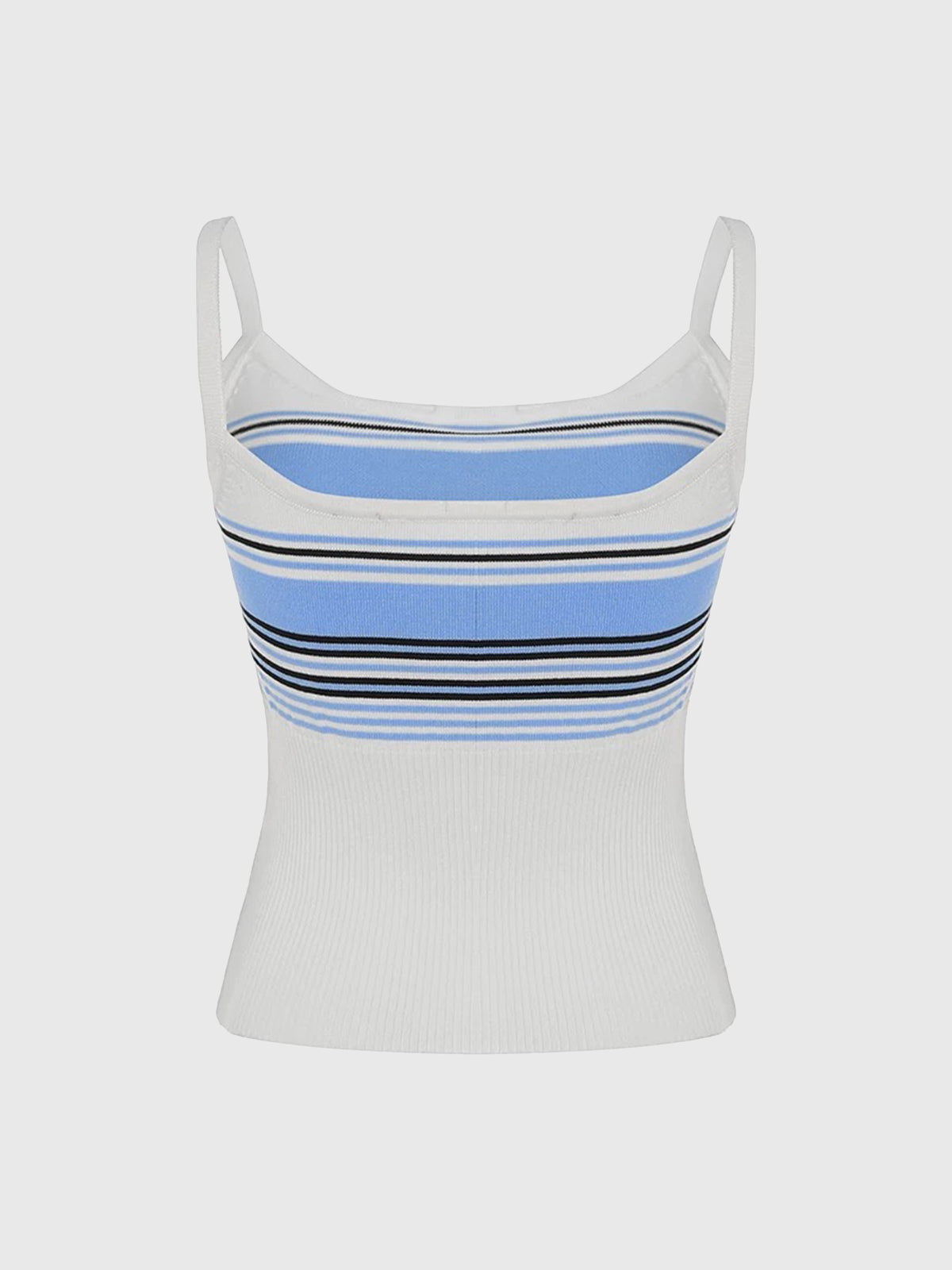 Dolled Office Contrast Trim Camisole and Pants Set - White