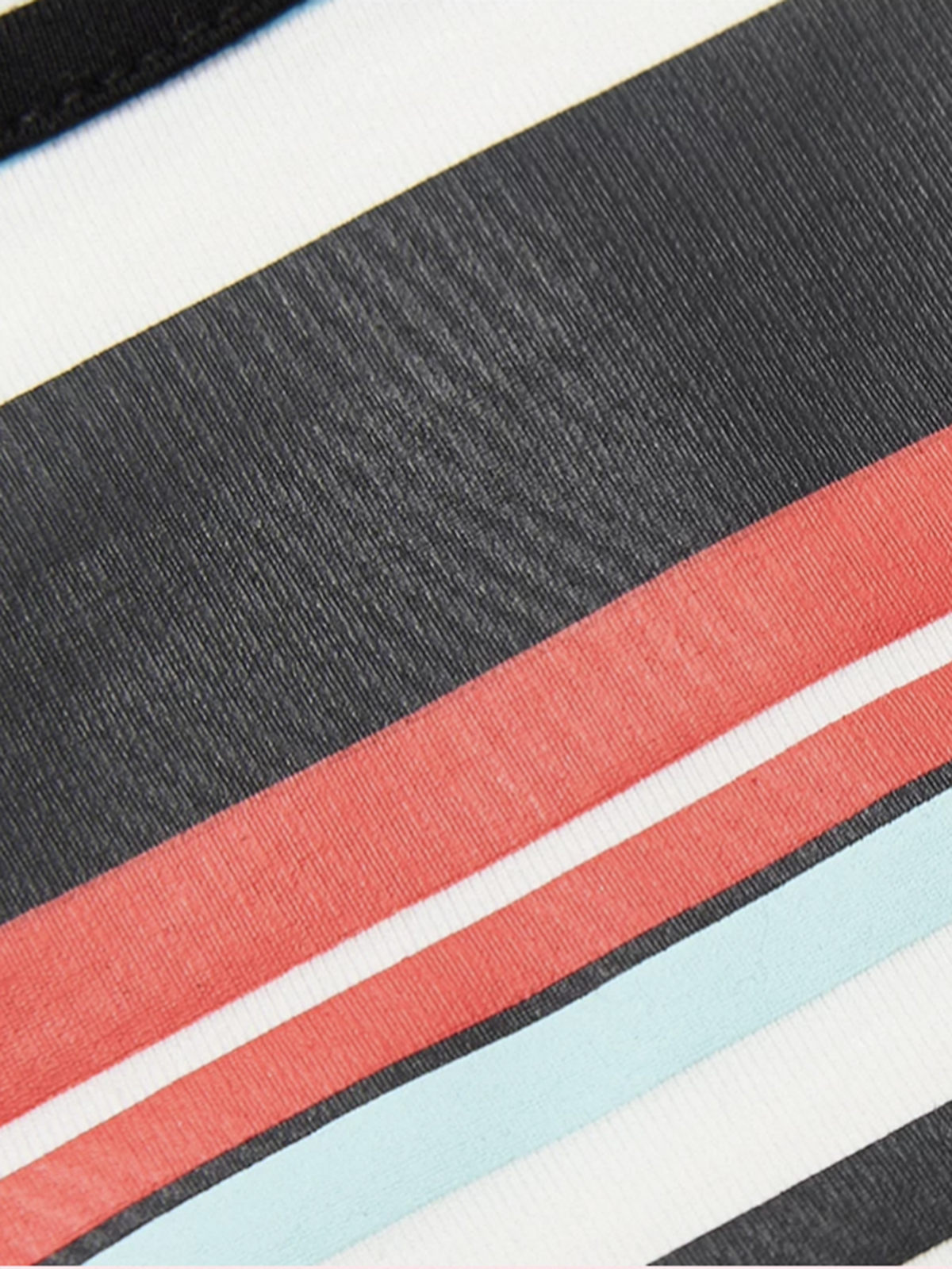 Brick Lane Stripe Halter Neck Sporty Top - White