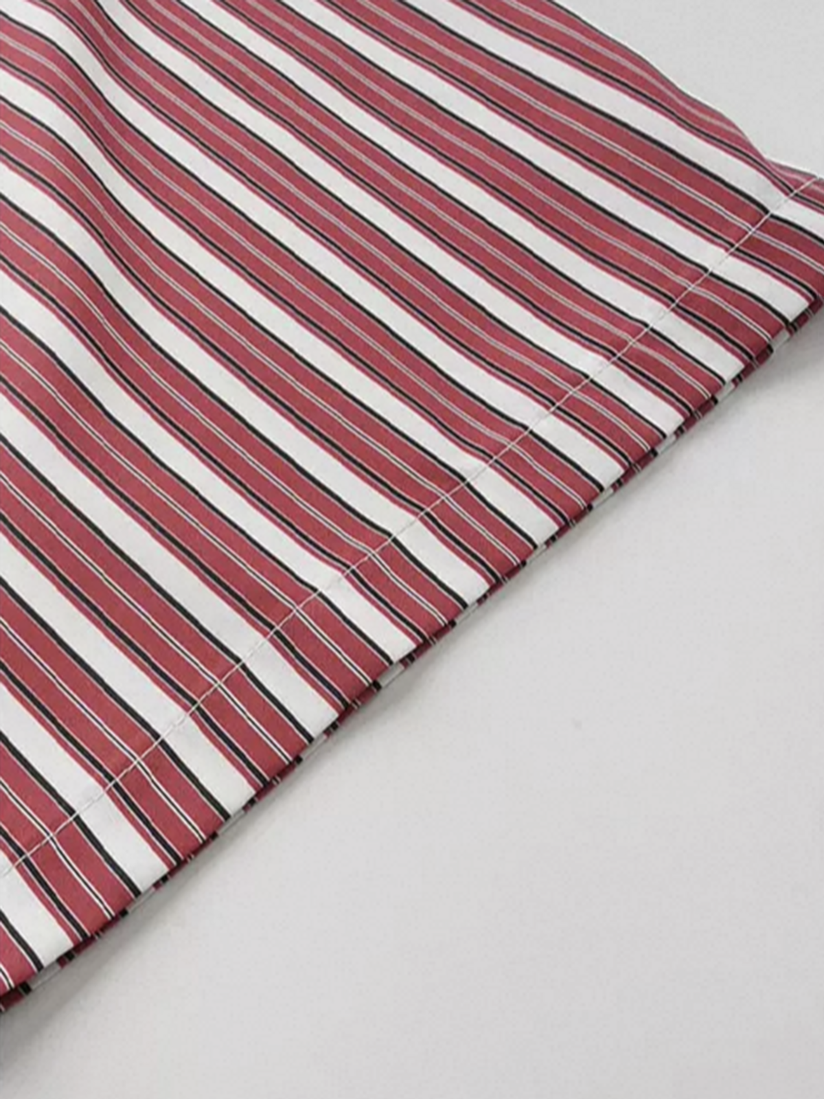 Brick Lane Vertical Stripe Wide Leg Lounge Pants - Red
