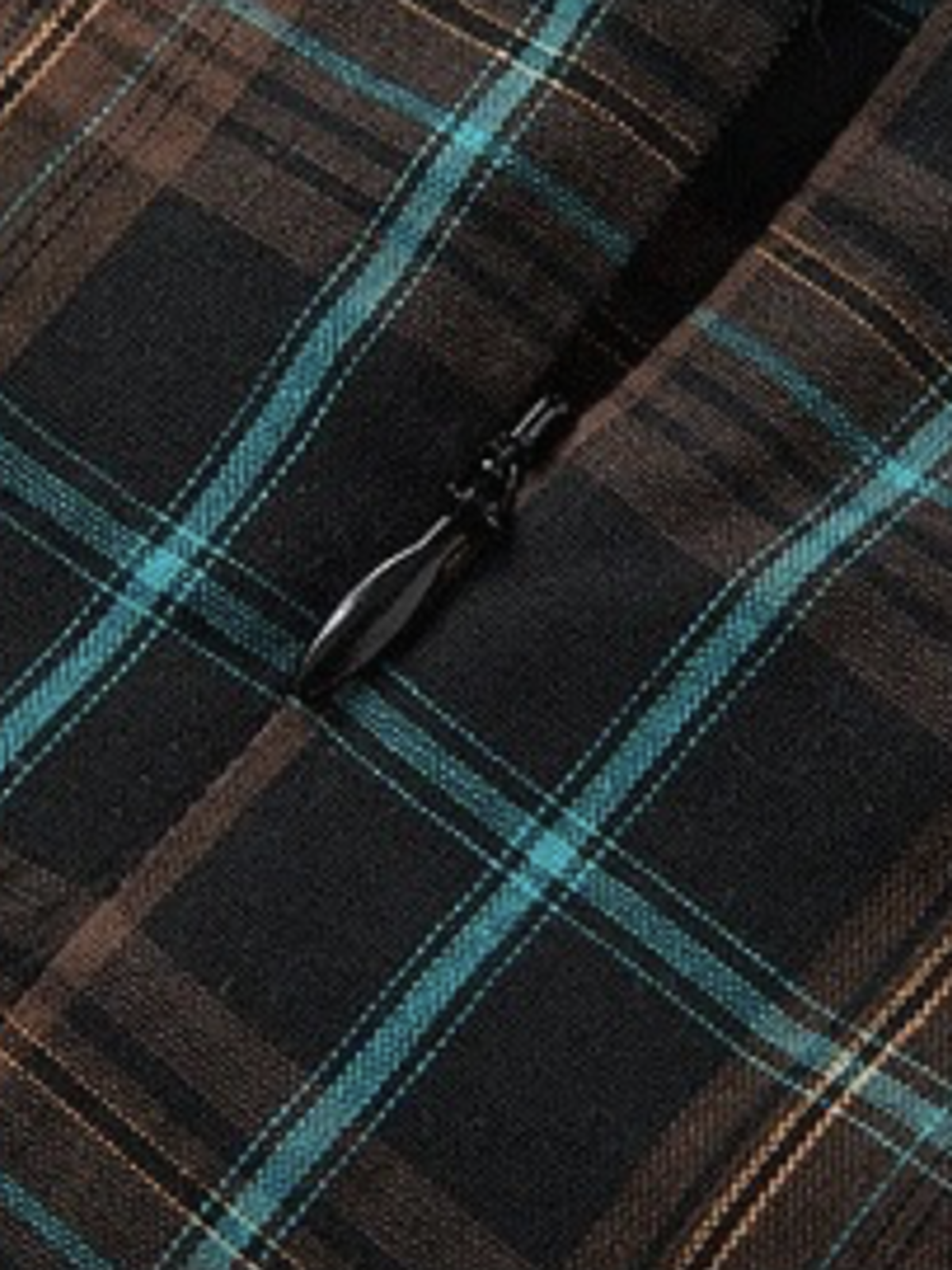 Dolled Office Cut-out Check Sleeveless Vest - Plaid