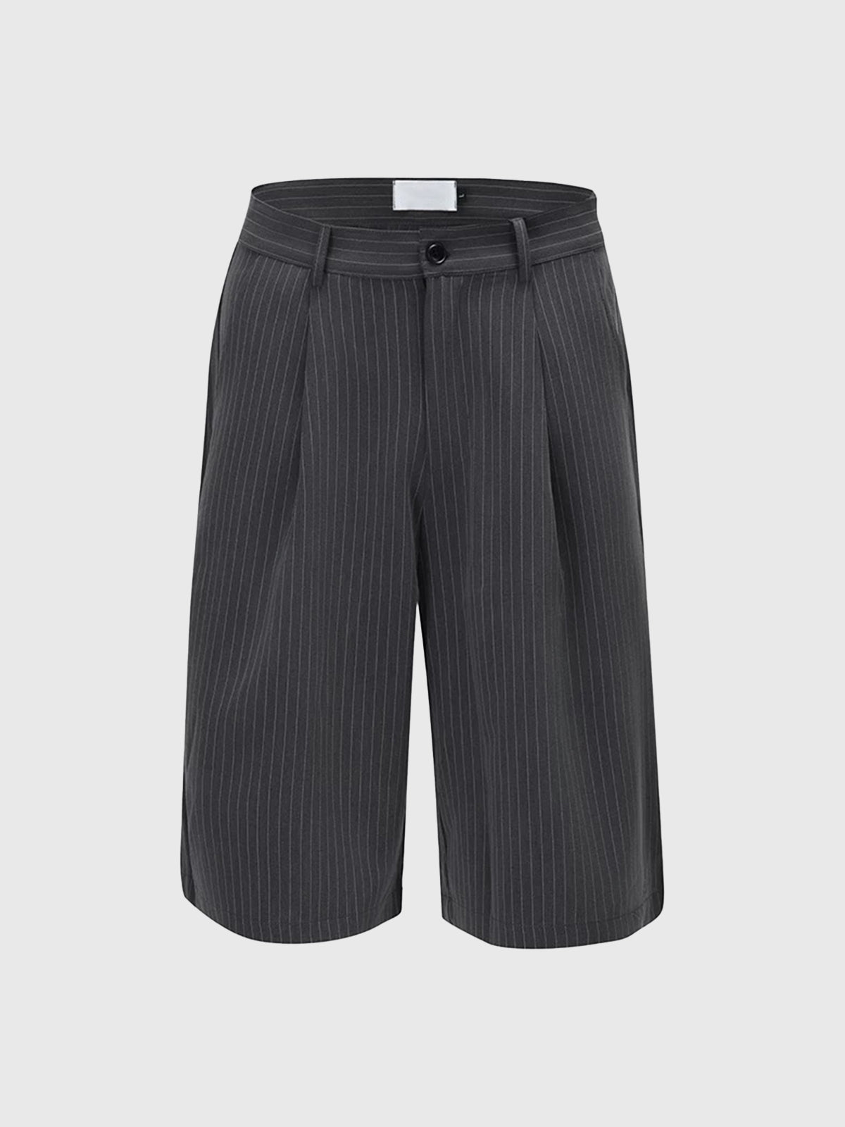 Brick Lane Straight Stripe Casual Shorts - Dark Grey