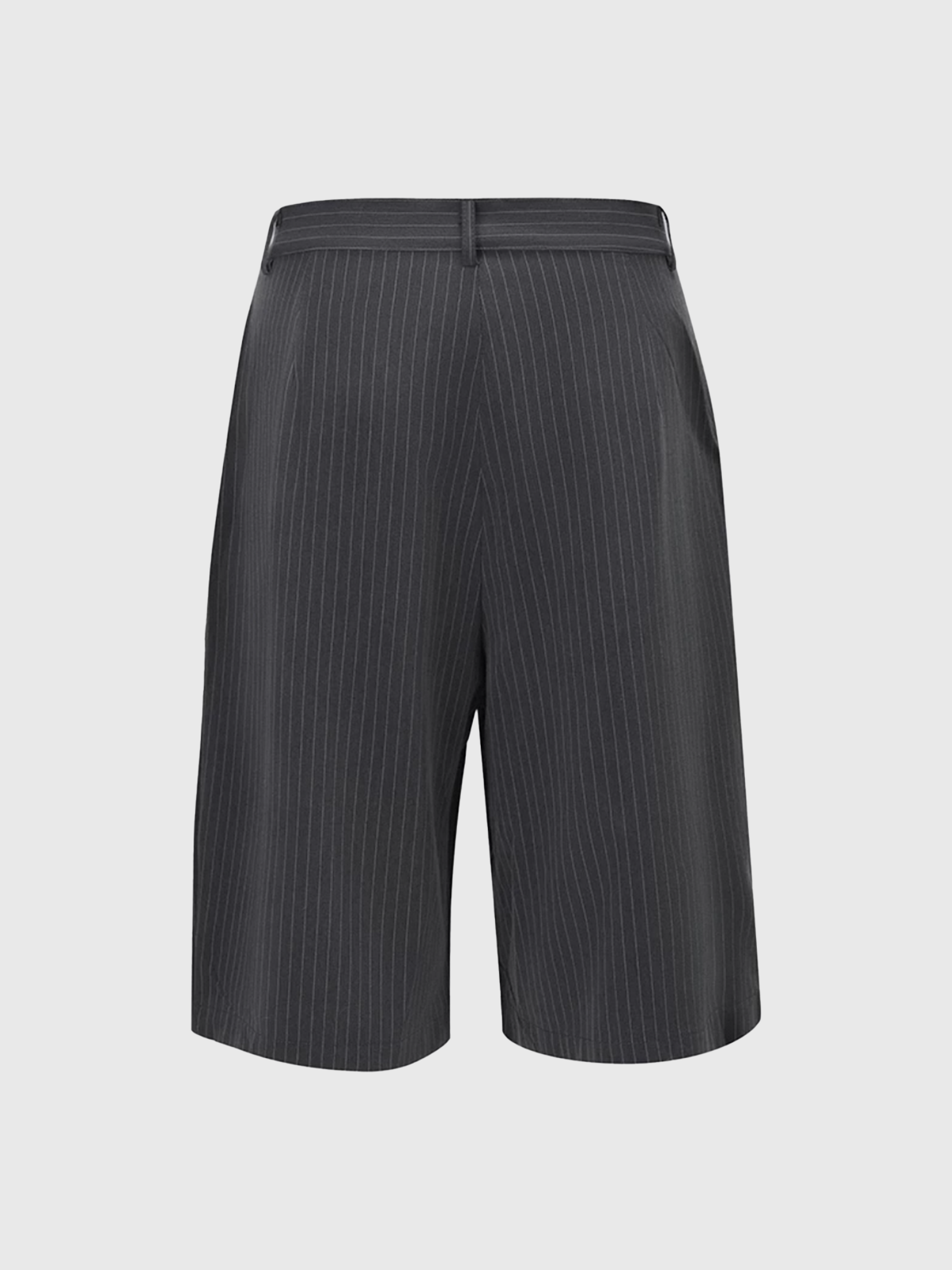 Brick Lane Straight Stripe Casual Shorts - Dark Grey