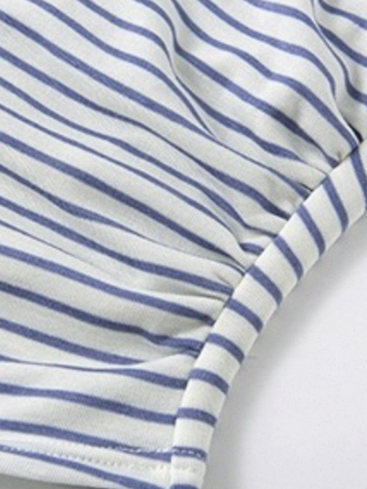 Dolled Office Asymmetric Stripe Off-Shoulder Top - Black/White
