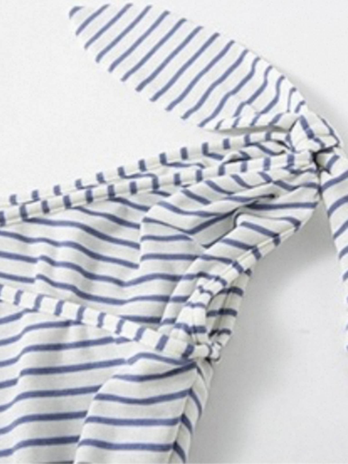 Dolled Office Asymmetric Stripe Off-Shoulder Top - Black/White