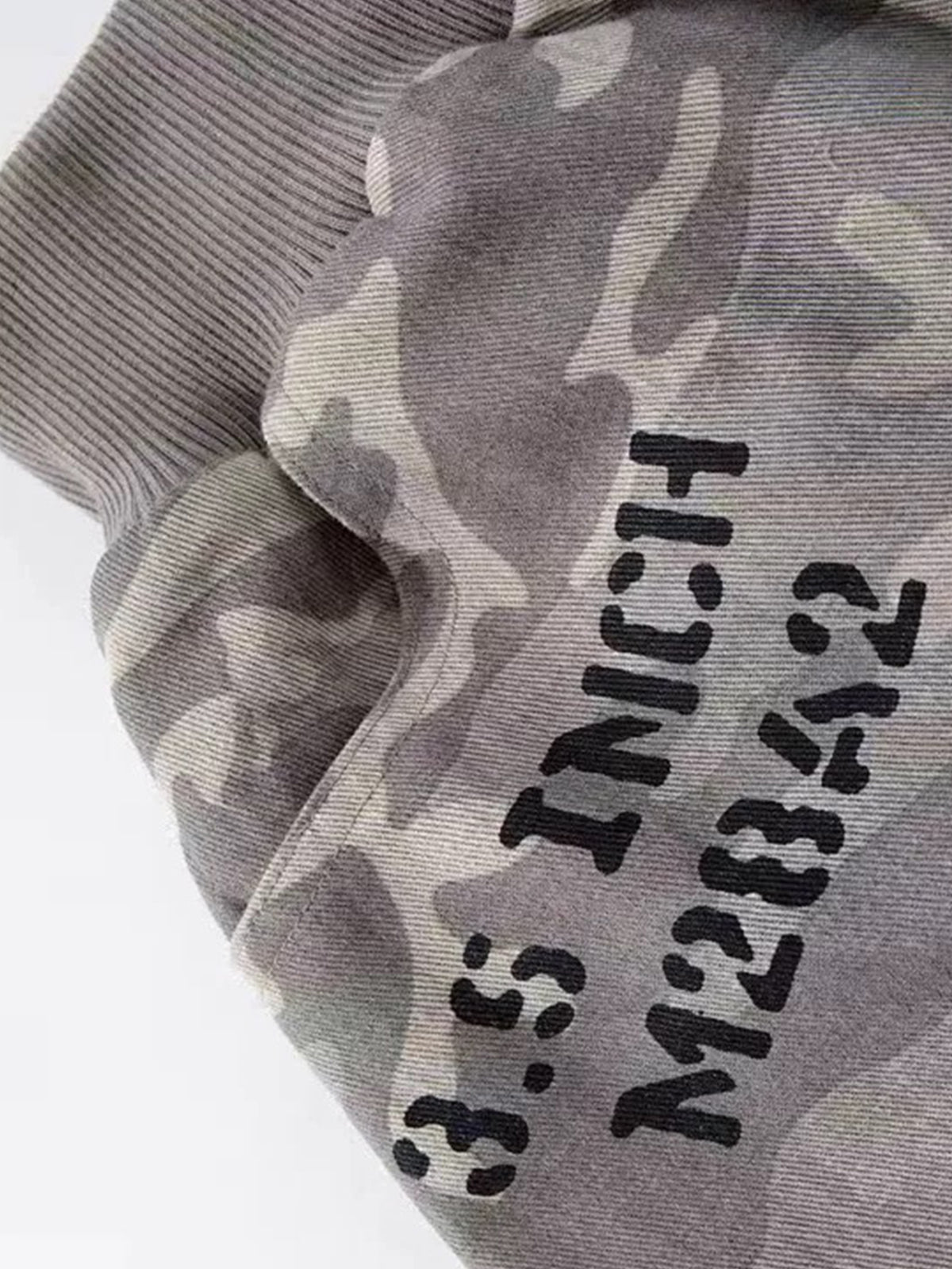 Co-ed Dorm Wide-leg Camouflage Cargo Culottes - Camo