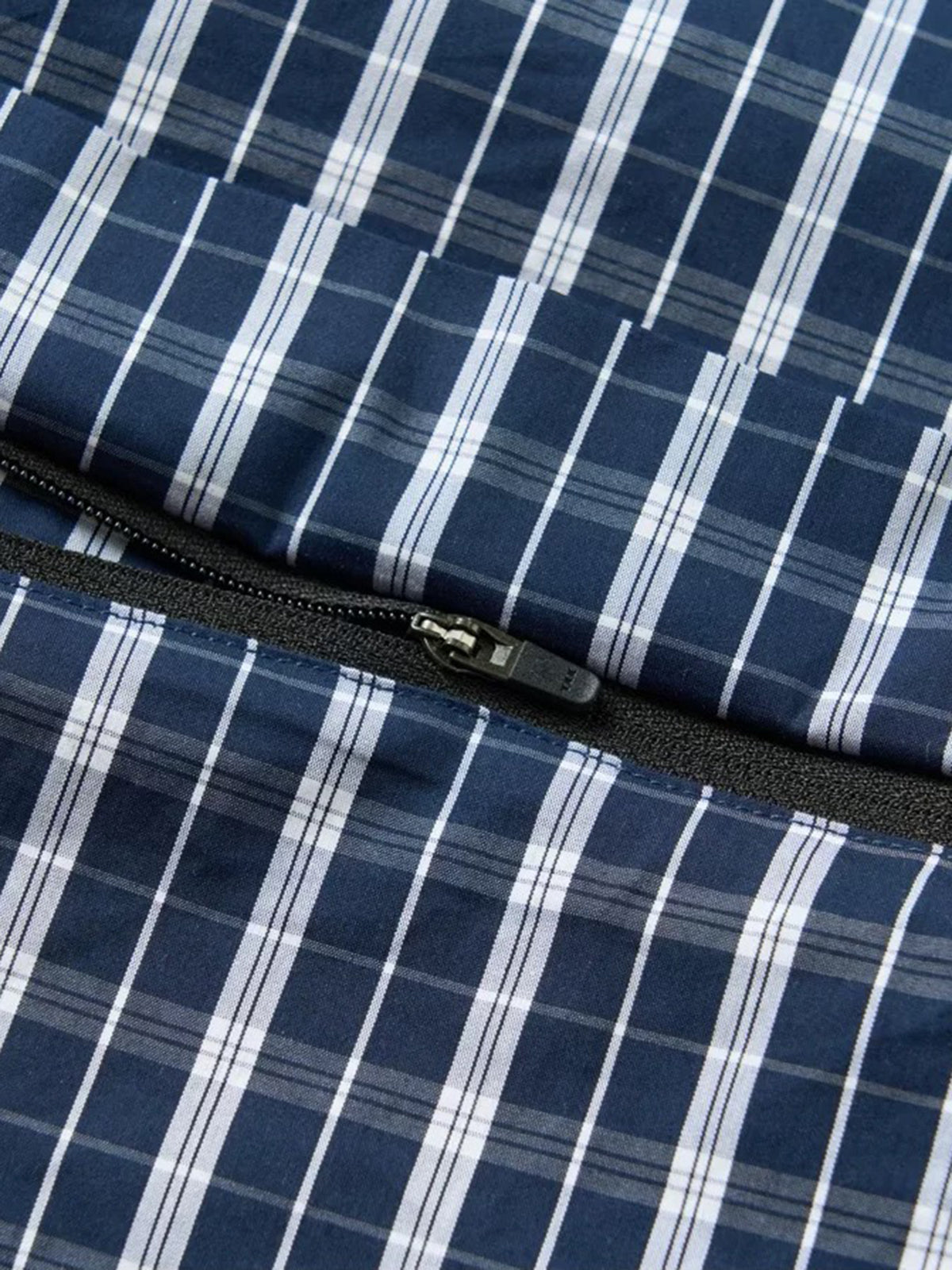 Co-ed Dorm Wide-leg Check Plaid Pants - Navy