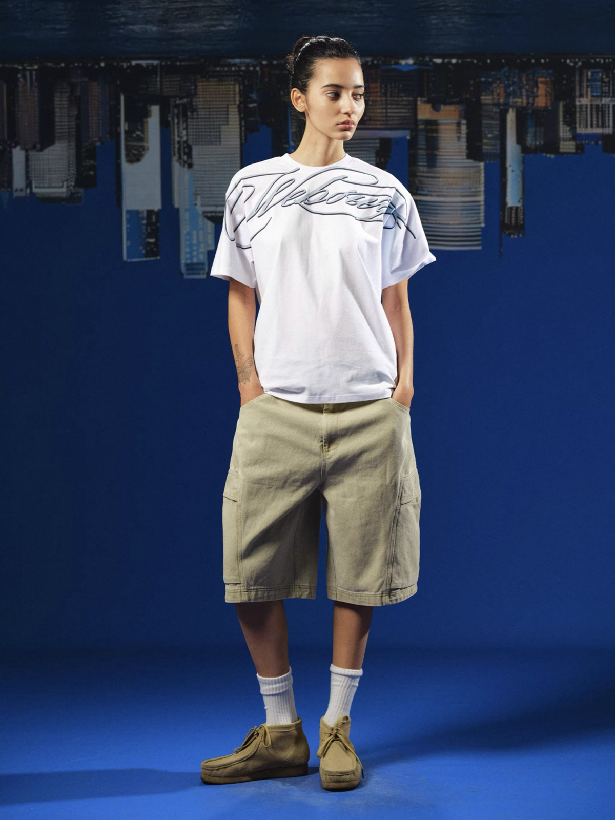 Co-ed Dorm Baggy Vintage Graphic T-Shirt - White