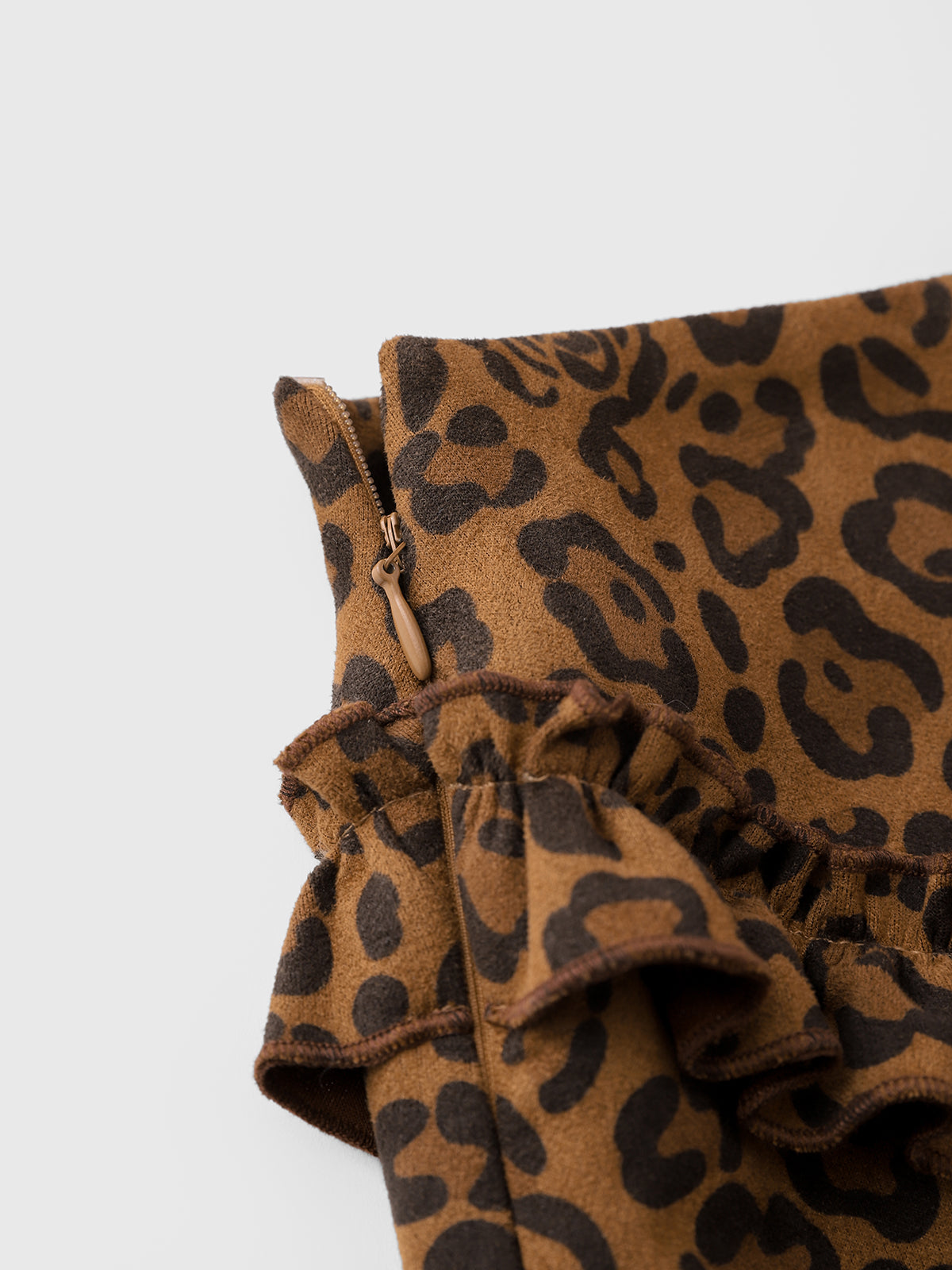 Feral Frill Leopard Skirt – Cocoa Brown