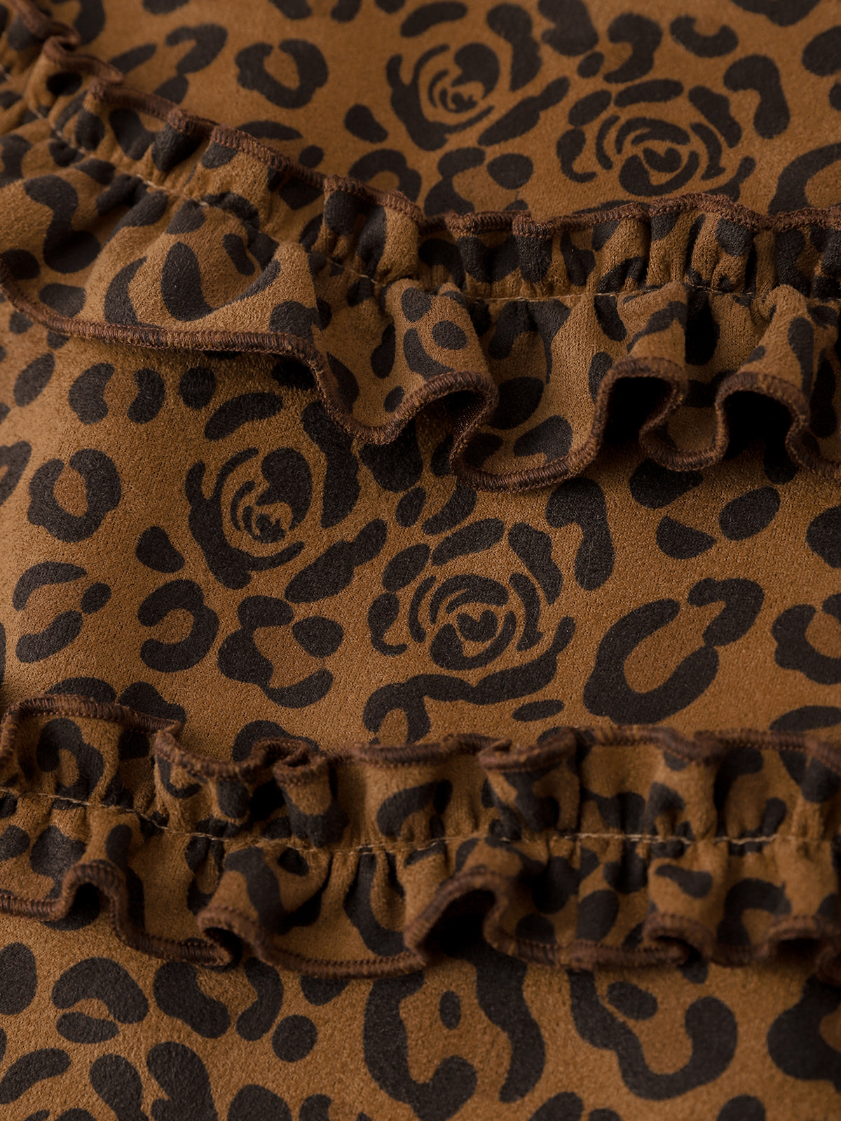 Feral Frill Leopard Skirt – Cocoa Brown