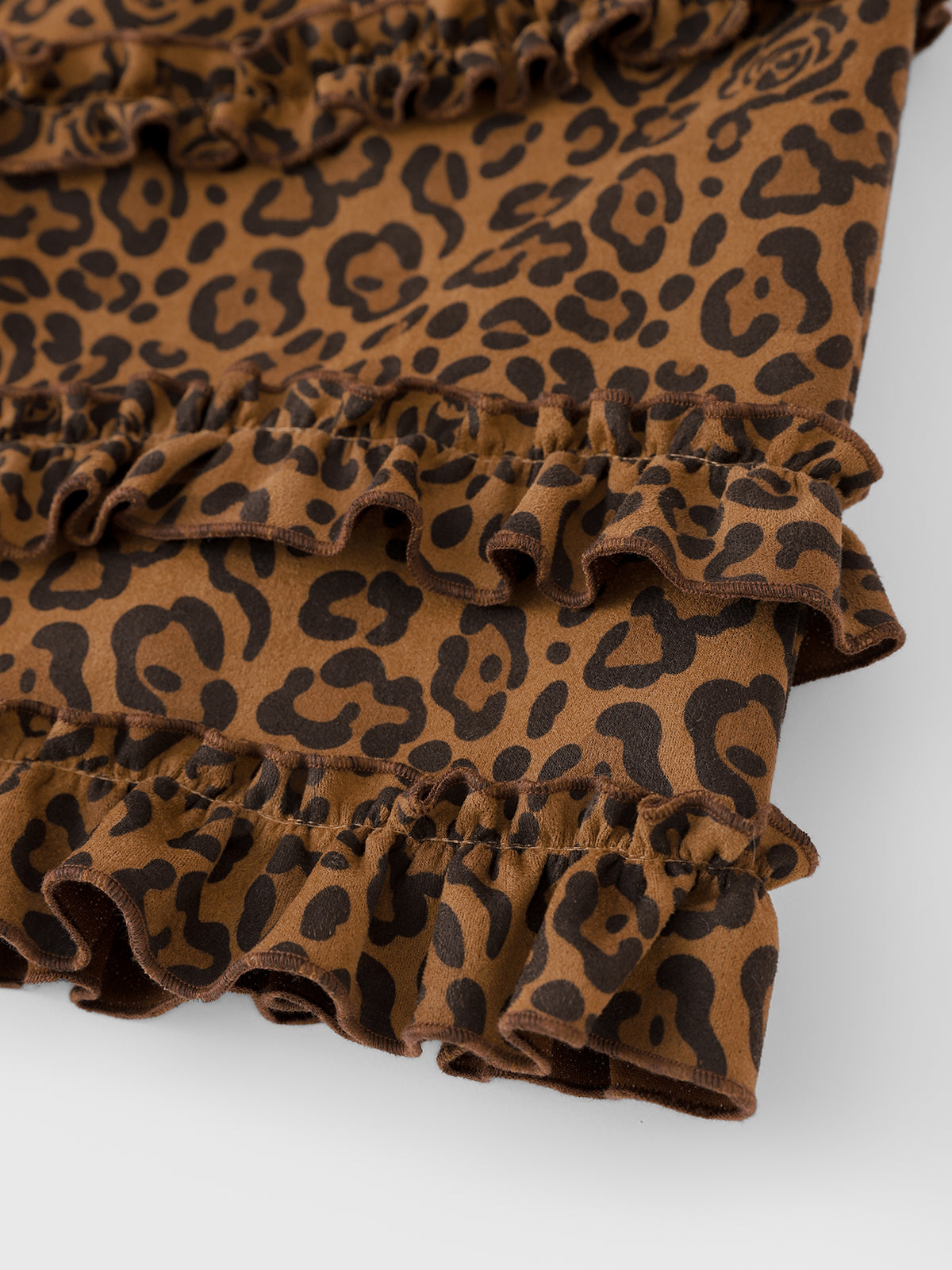 Feral Frill Leopard Skirt – Cocoa Brown