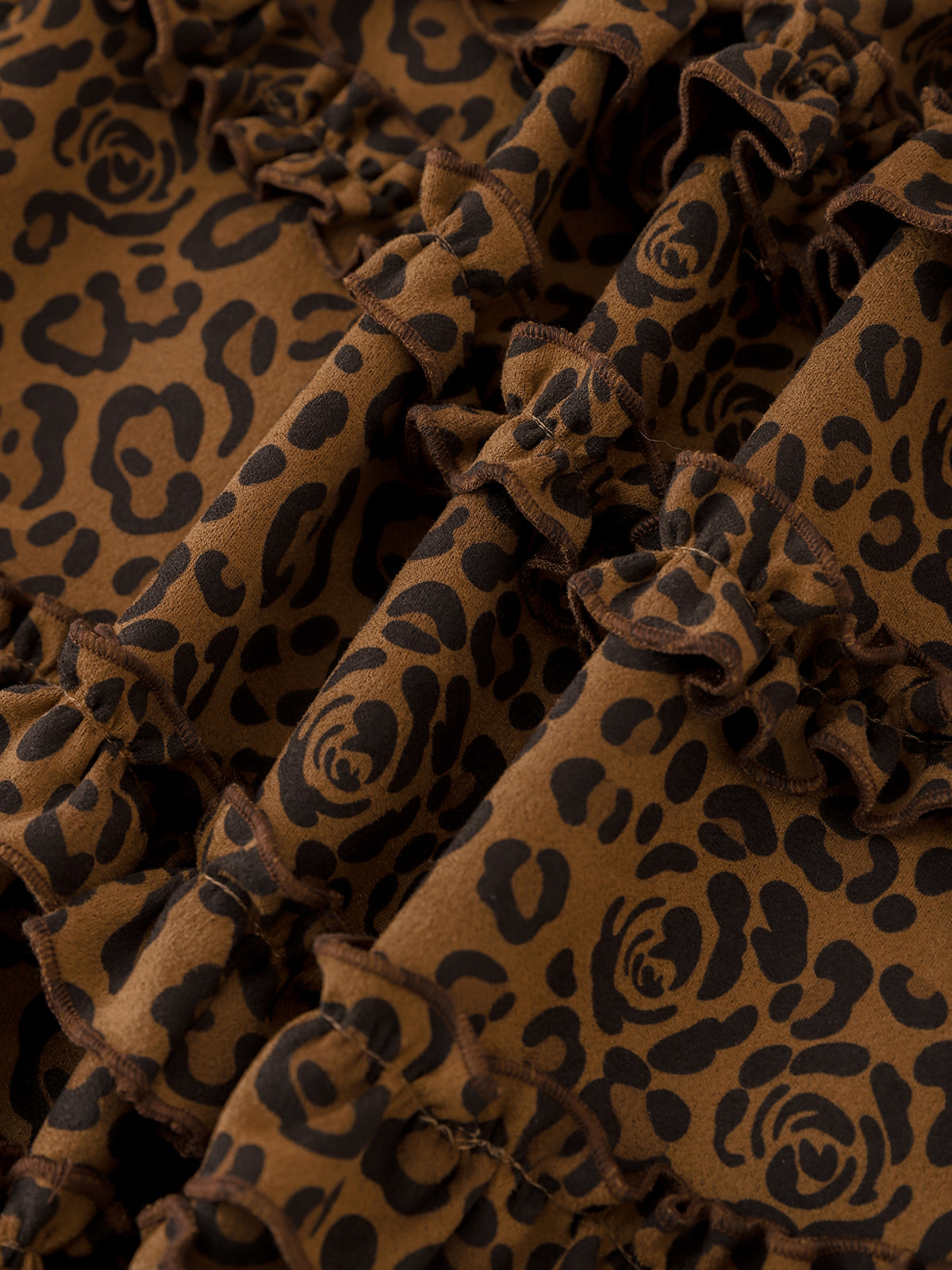 Feral Frill Leopard Skirt – Cocoa Brown