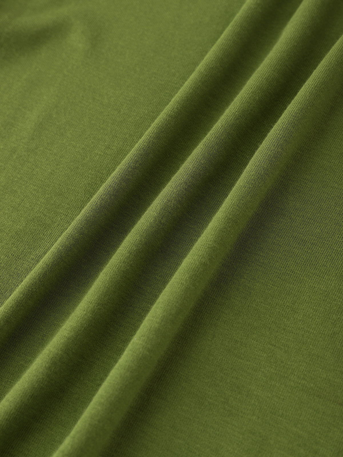 Color Clash Baby Tee – Moss Green