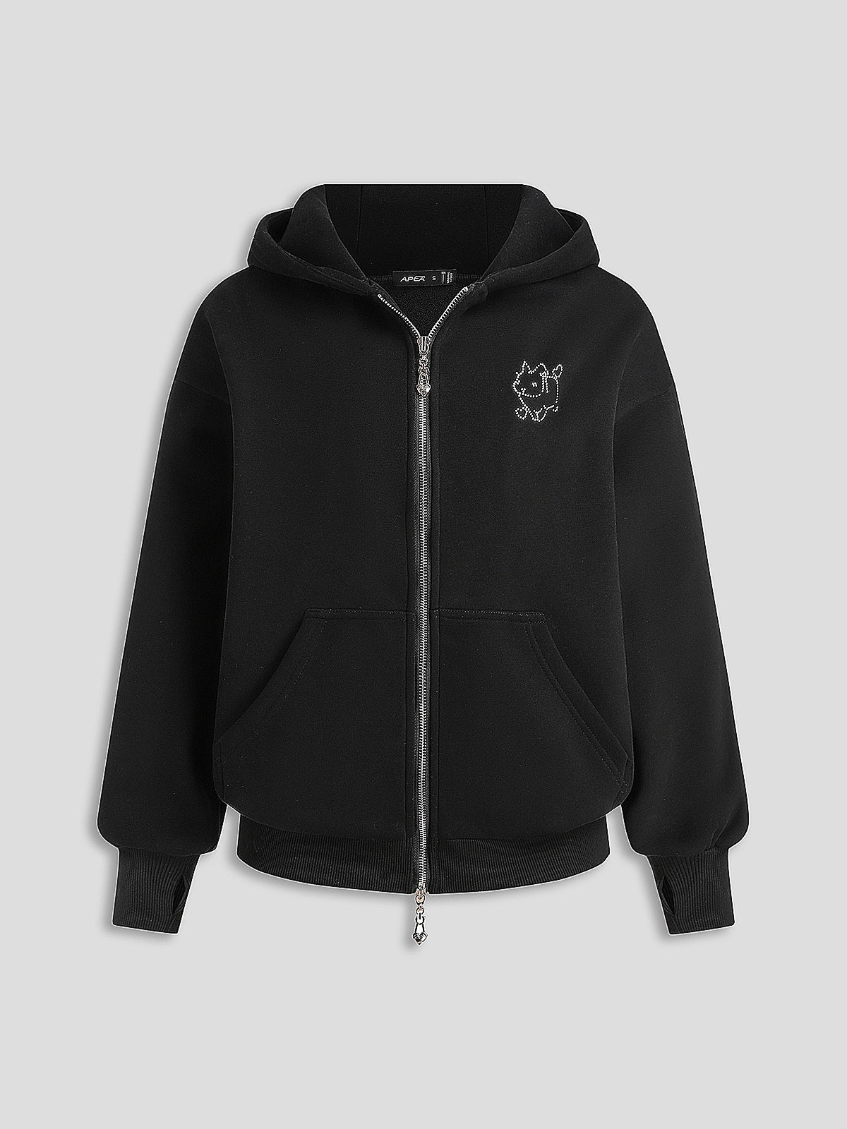 Bunny Luxe Set Zipper Hoodie - Moonlit Shadow