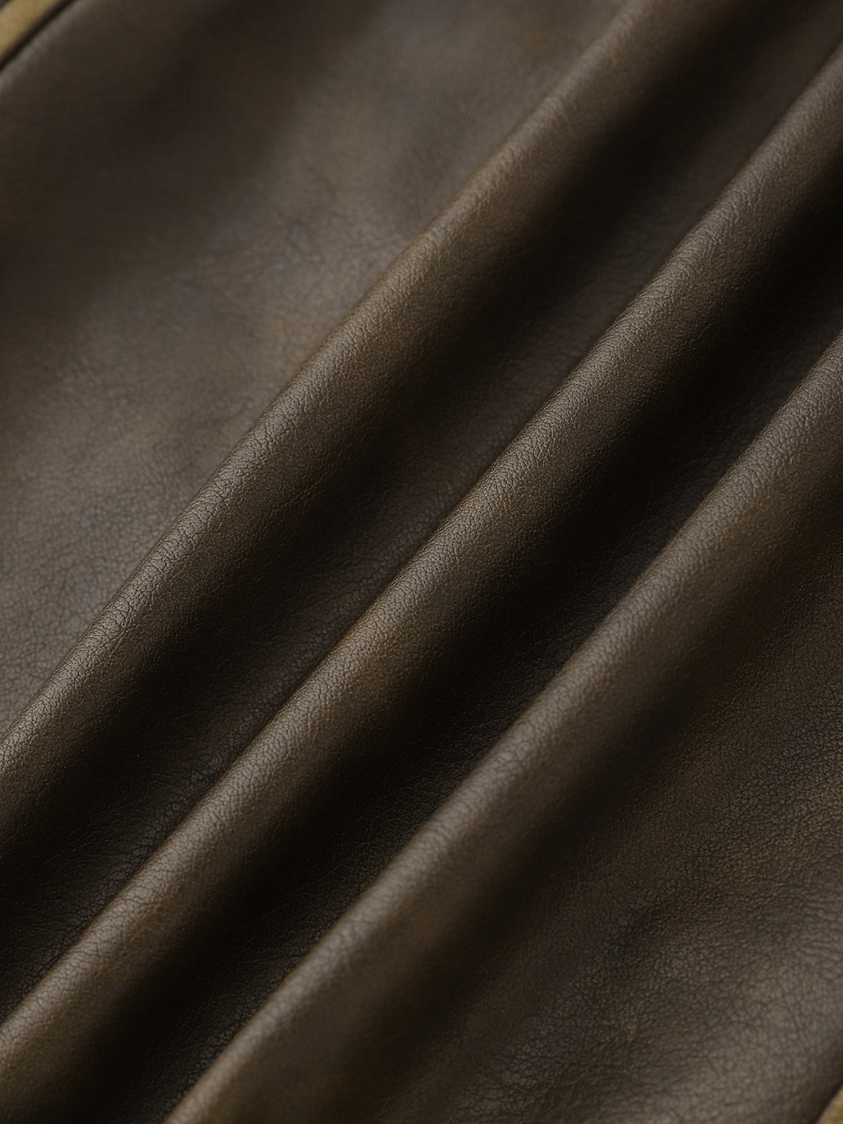 Sheer Authority Leather Mini Skirt – Dark Brown