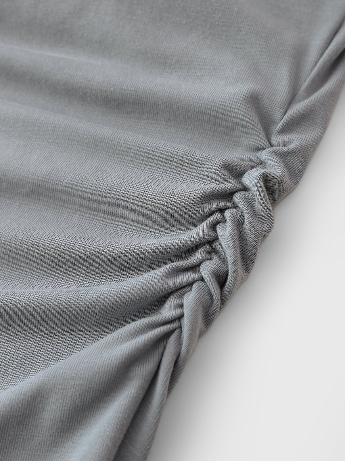 Tilted Shine Asymmetric Top – Stone Grey