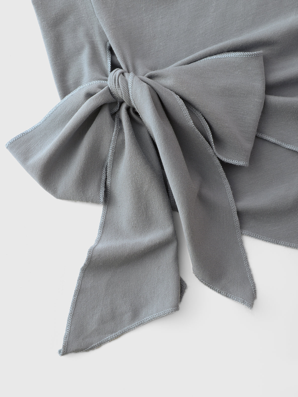 Tilted Shine Asymmetric Top – Stone Grey