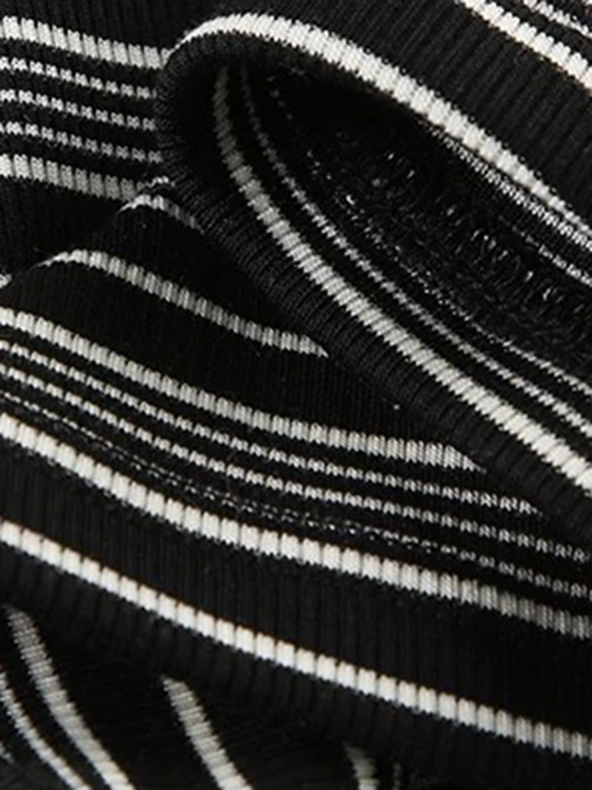 Brick Lane Skimming Stripe Zebra Tube Top - Mono