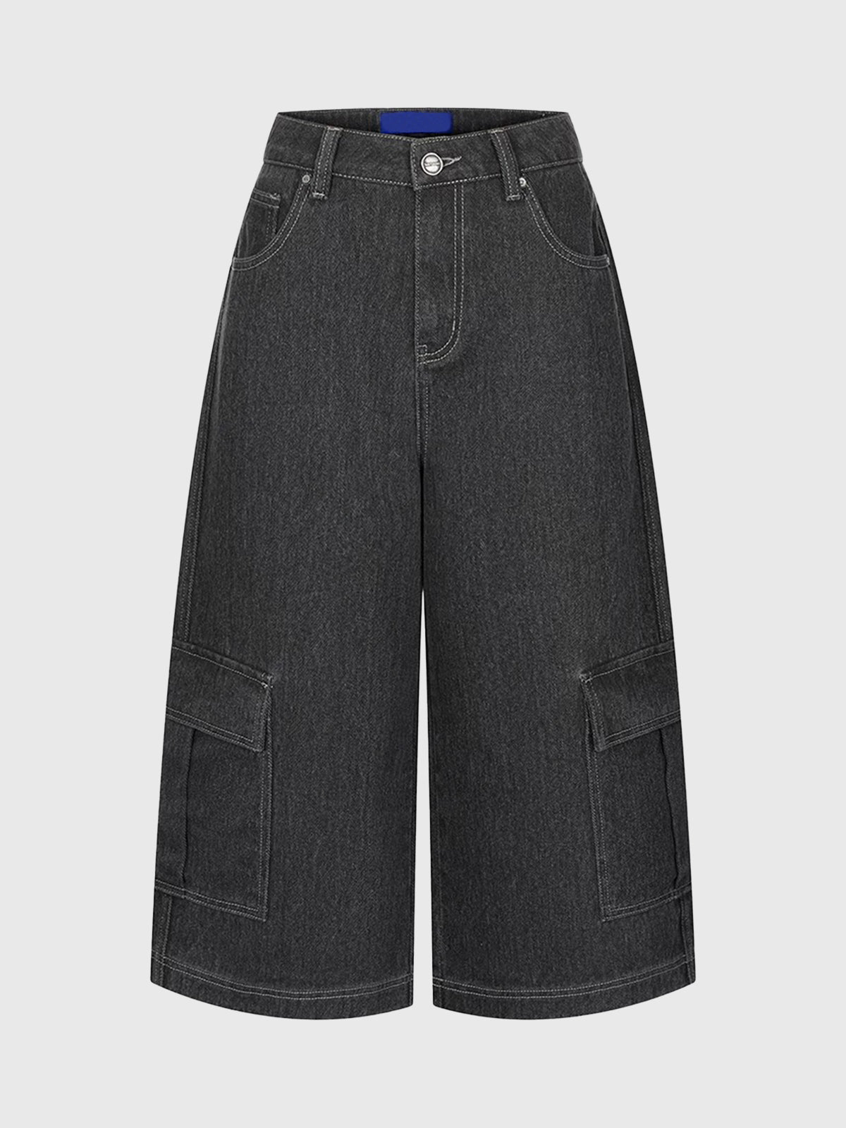 Dolled Office Wide-leg Textured Stripe Flared Pants - Black