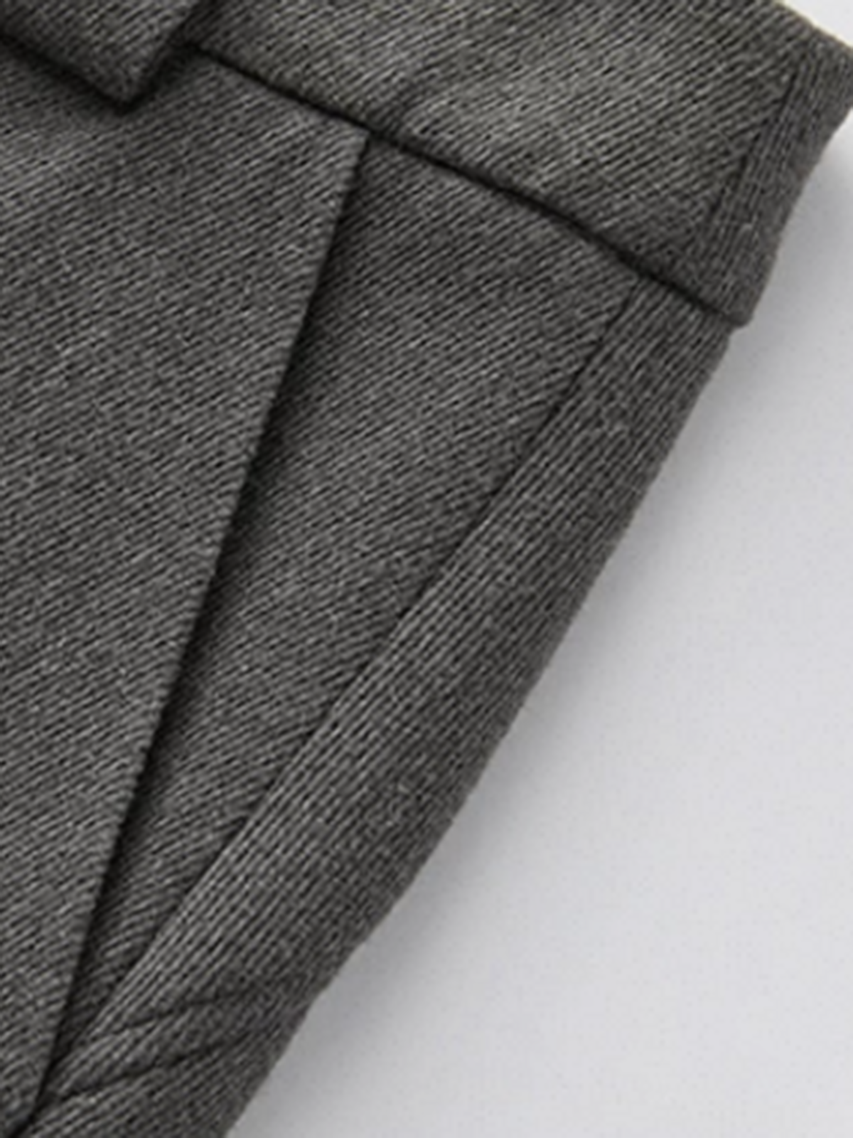Dolled Office Wide-leg Textured Vertical Stripe Trousers - Charcoal