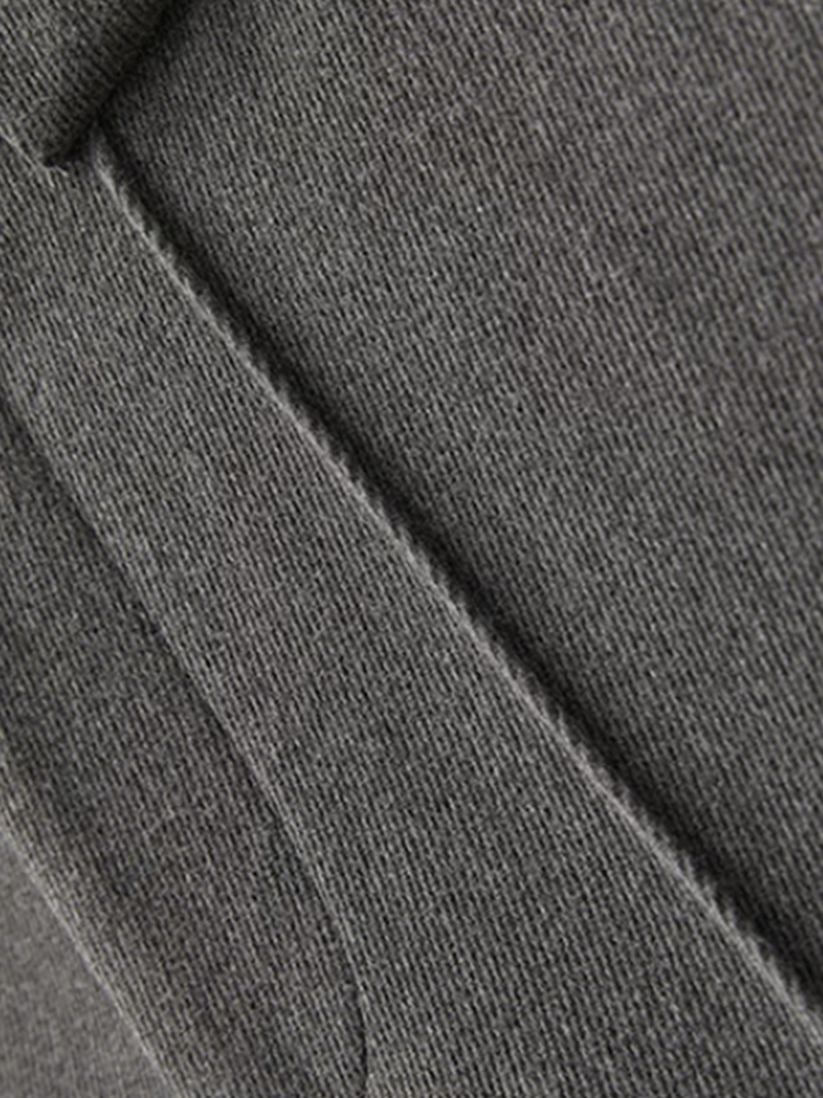 Dolled Office Wide-leg Textured Vertical Stripe Trousers - Charcoal