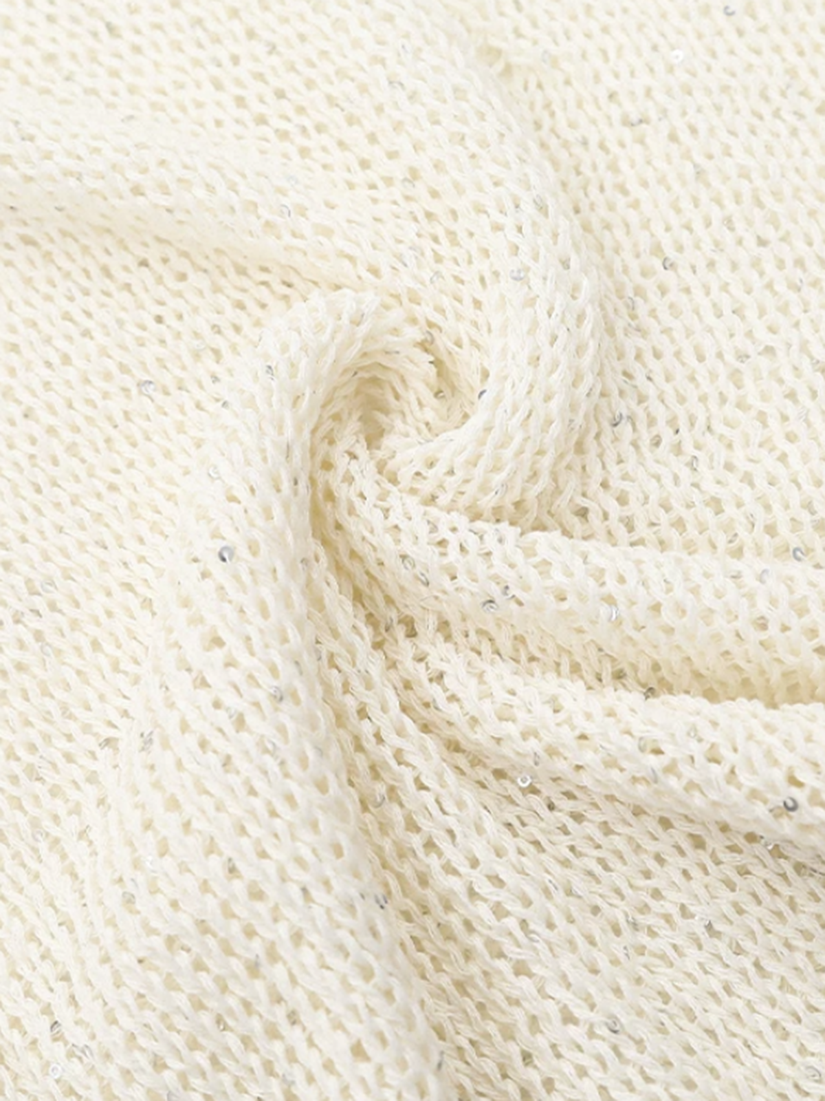 Brick Lane Skimming Cut Out Distressed Knit Top - White