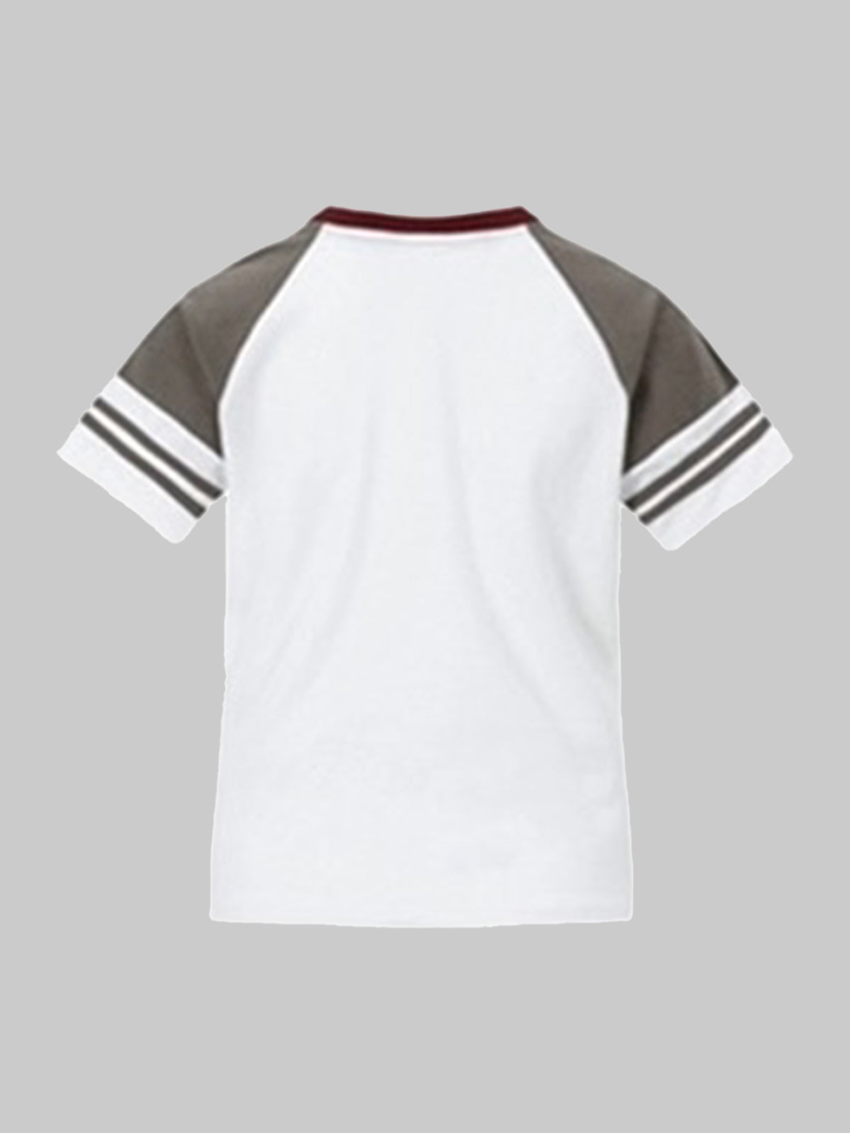 American Club Skimming Contrast Color Number Print Jersey - White
