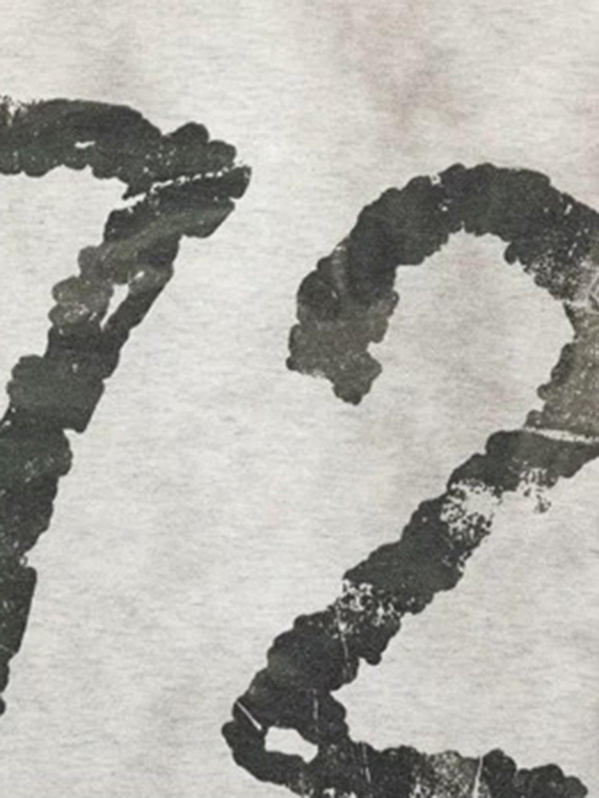Co-ed Dorm Layered-Look Camouflage Number 72 Graphic Sweatshirt - White