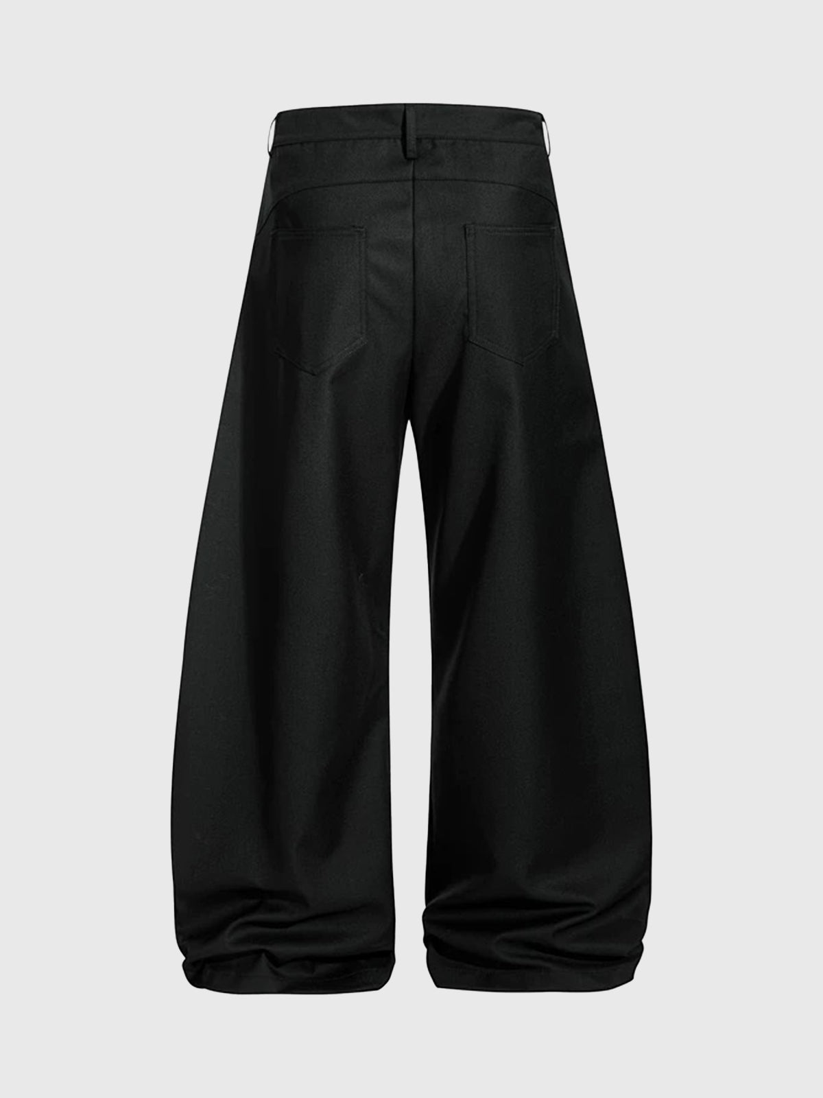 Brick Lane Curved Cut Side Stripe Utility Pants - Black